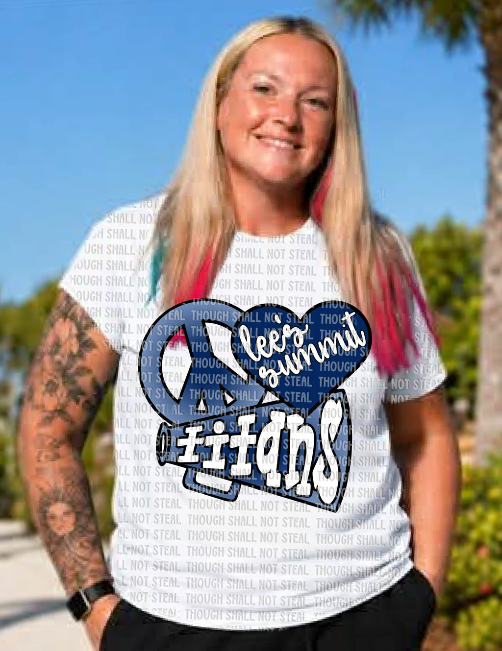 63-49 Peace and Love Lee_s Summit Titans Completed Tee