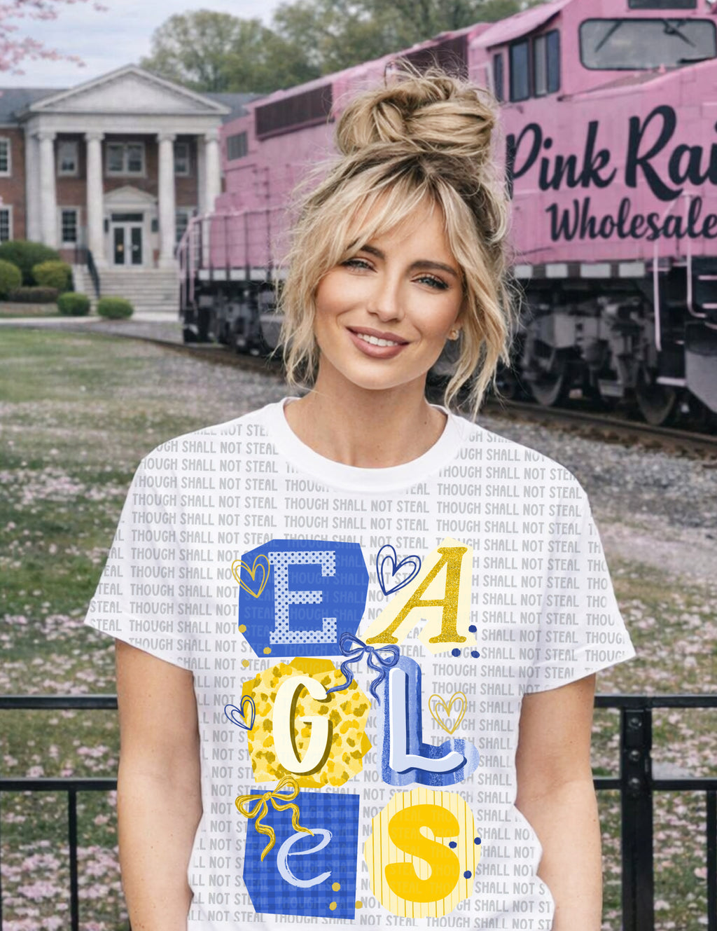 64-22 Eagles - Ransom Letters Completed Tee
