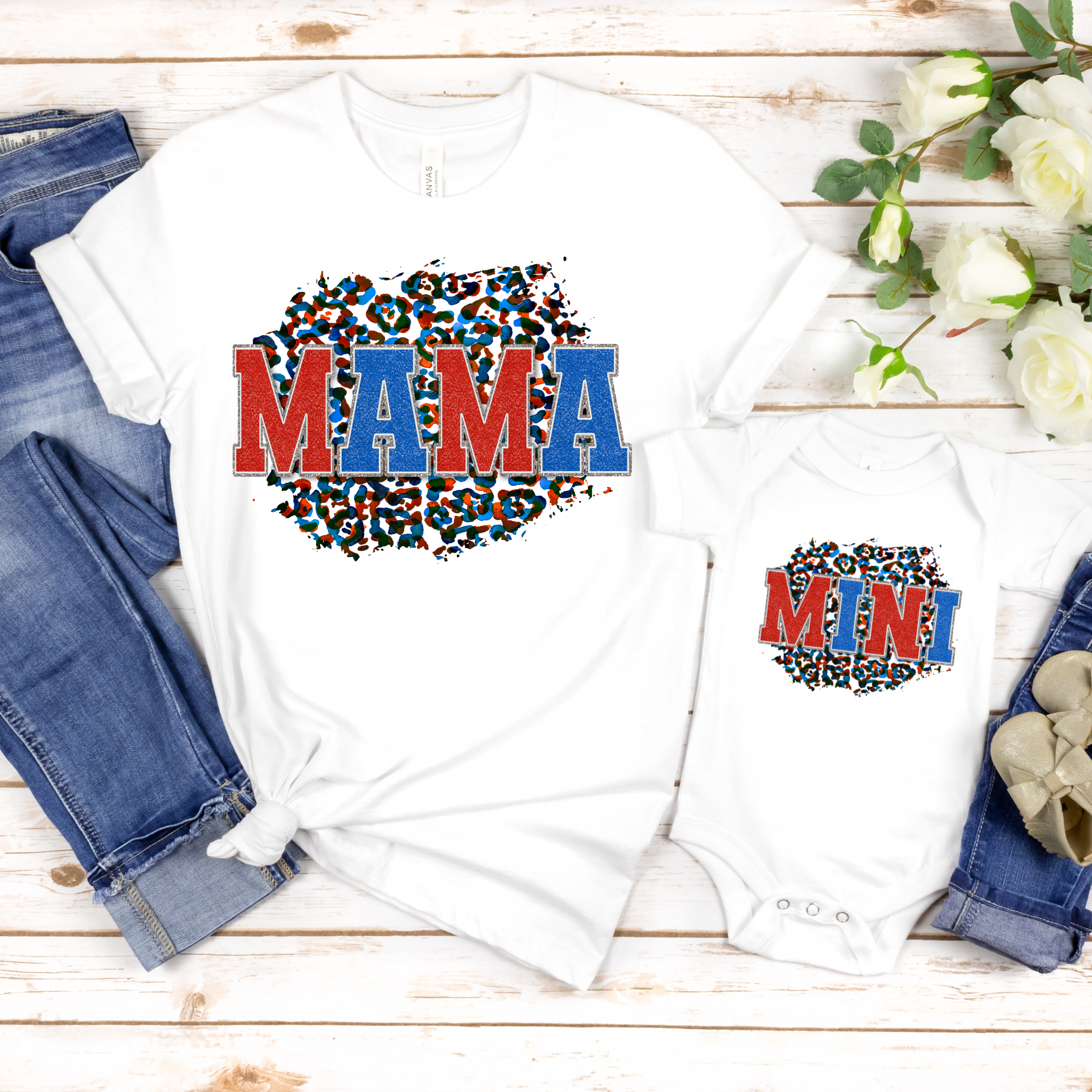 07-30 Mama Patriotic Cheetah DTF Transfer ONLY