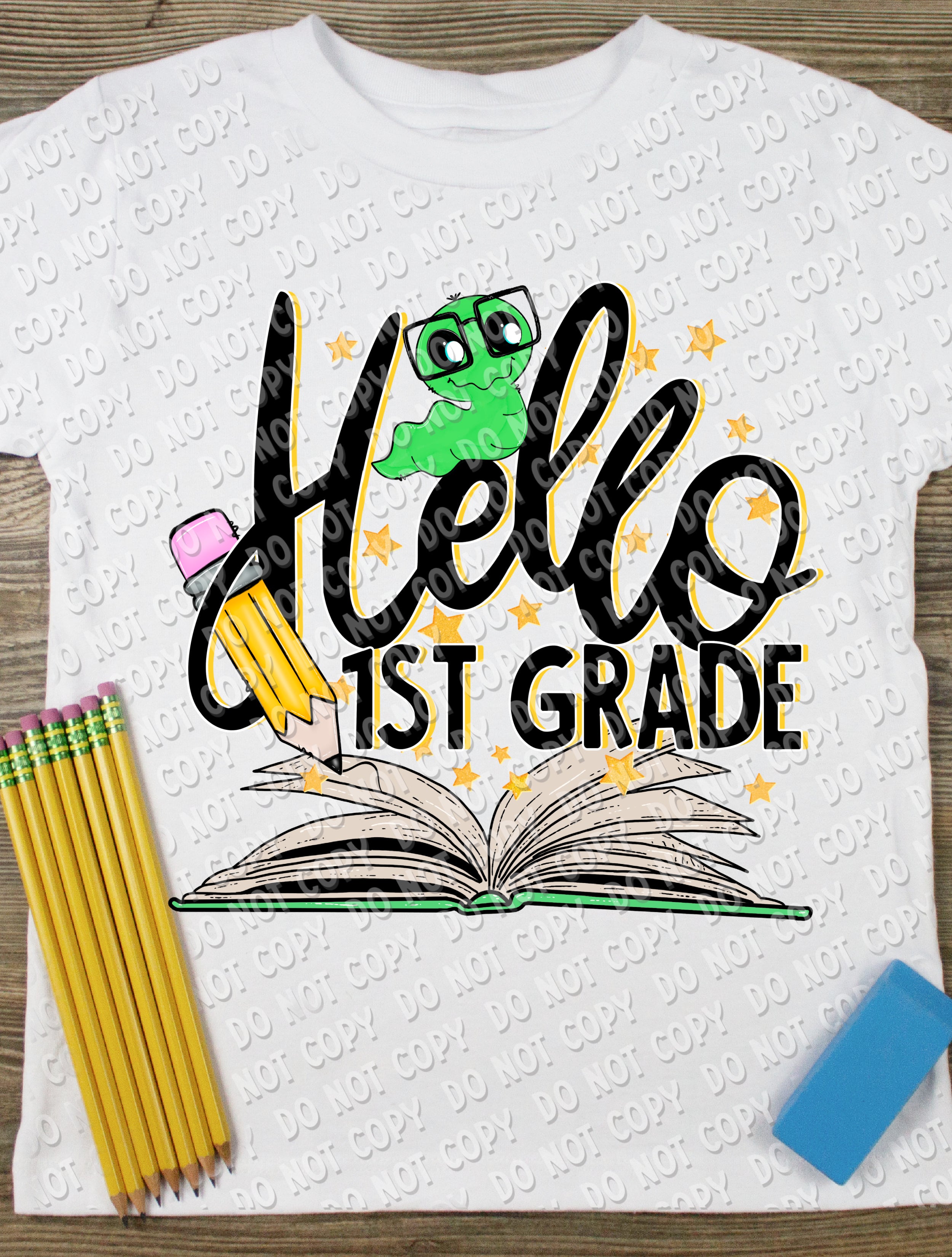8-54 Hello 1st Grade DTF TRANSFER ONLY