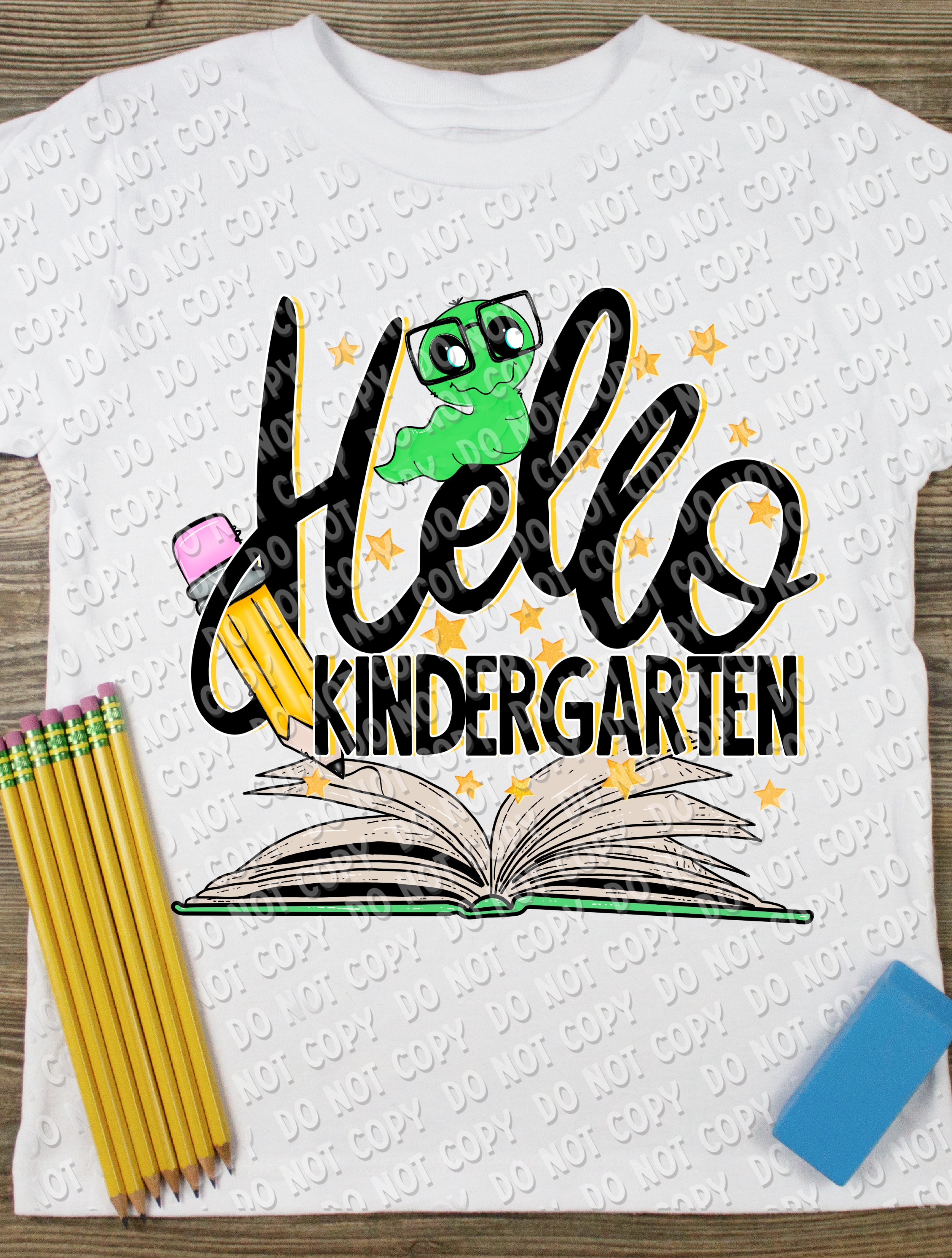 8-60 Hello Kindergarten DTF TRANSFER ONLY