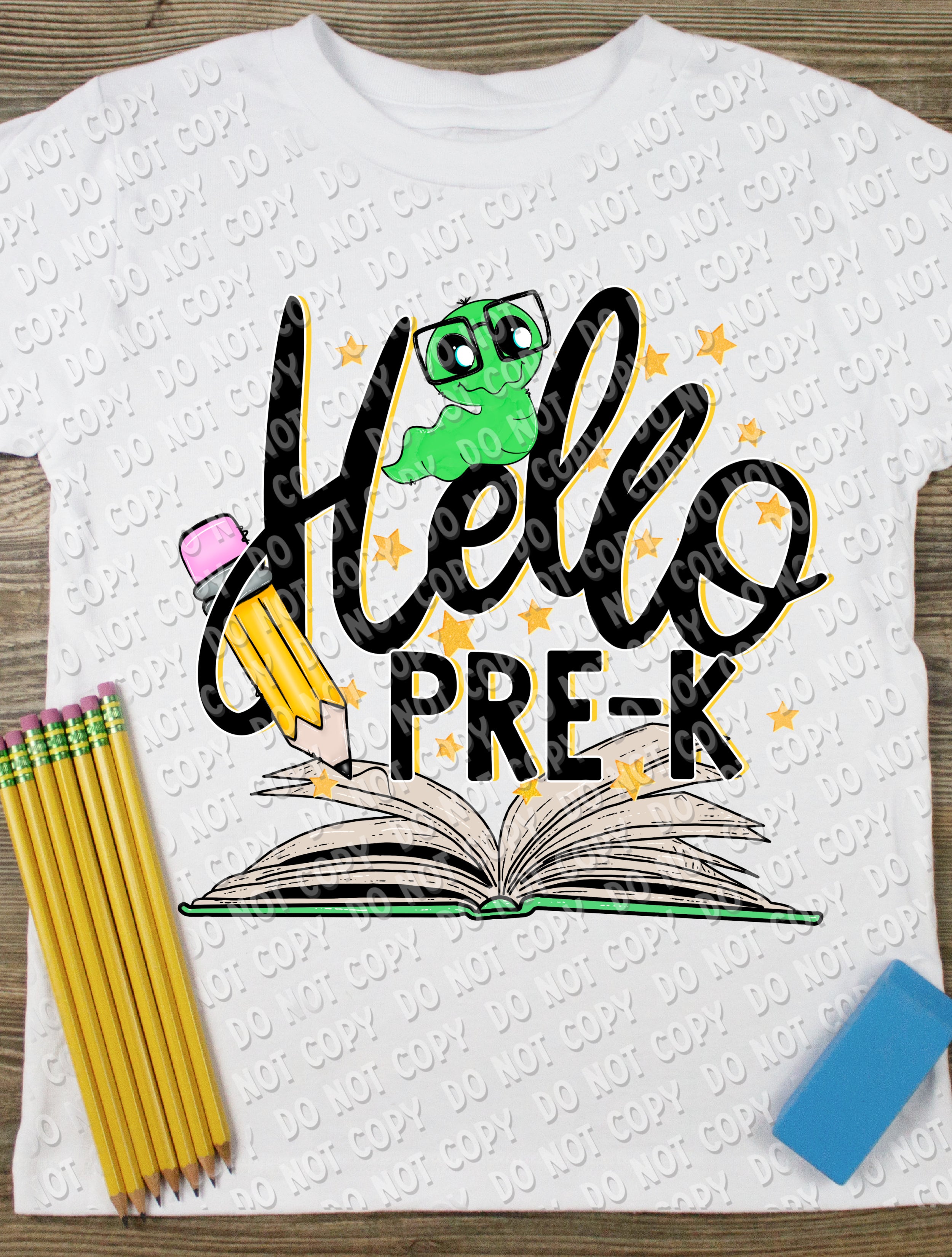 8-61 Hello Pre-K DTF TRANSFER ONLY