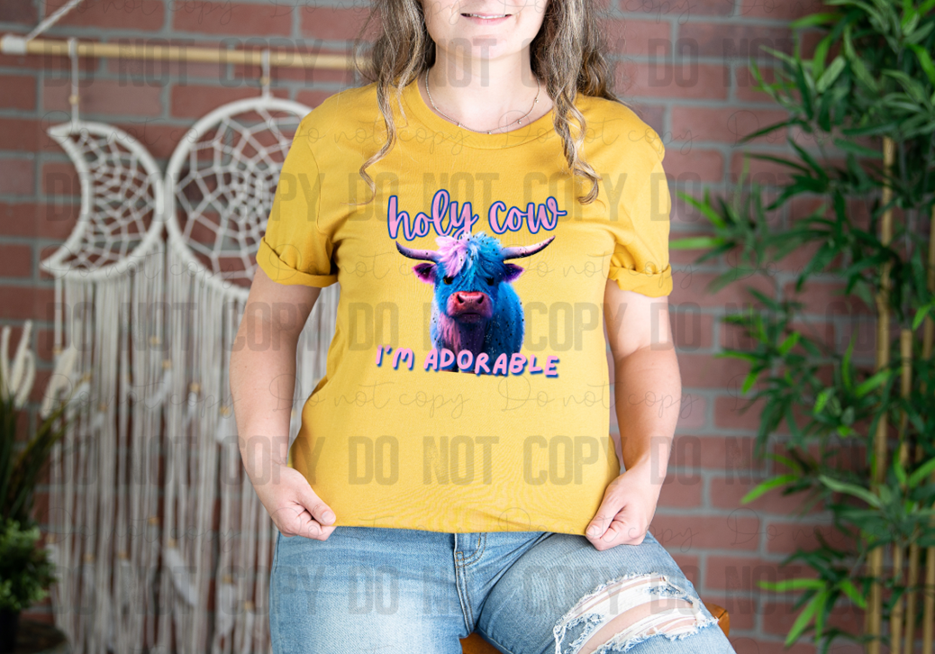 C-14 Holy Cow I'm Adorable DTF Transfer ONLY