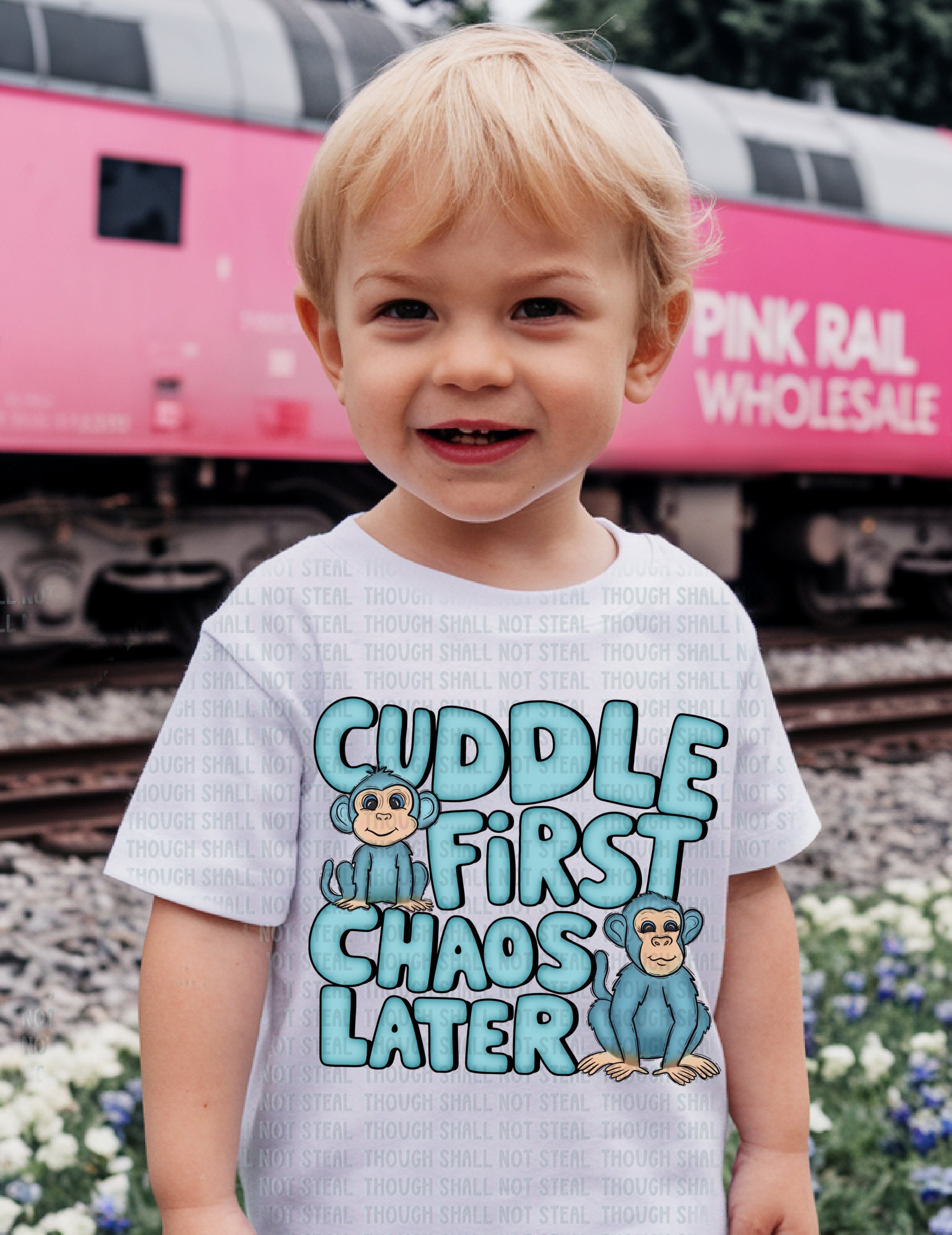 C-28 Cuddle First, Chaos Later Completed Tee