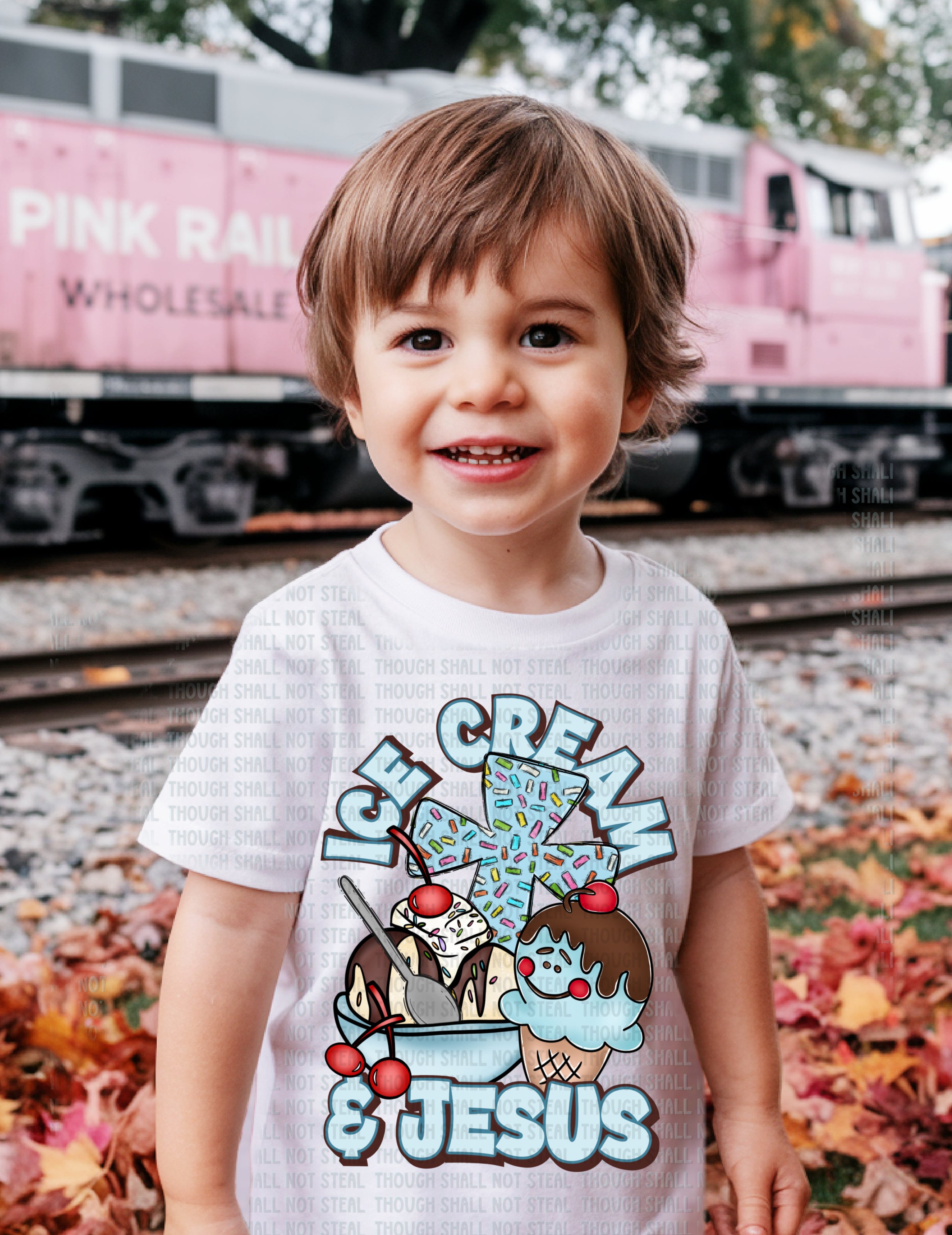C-31 Ice Cream and Jesus Completed Tee