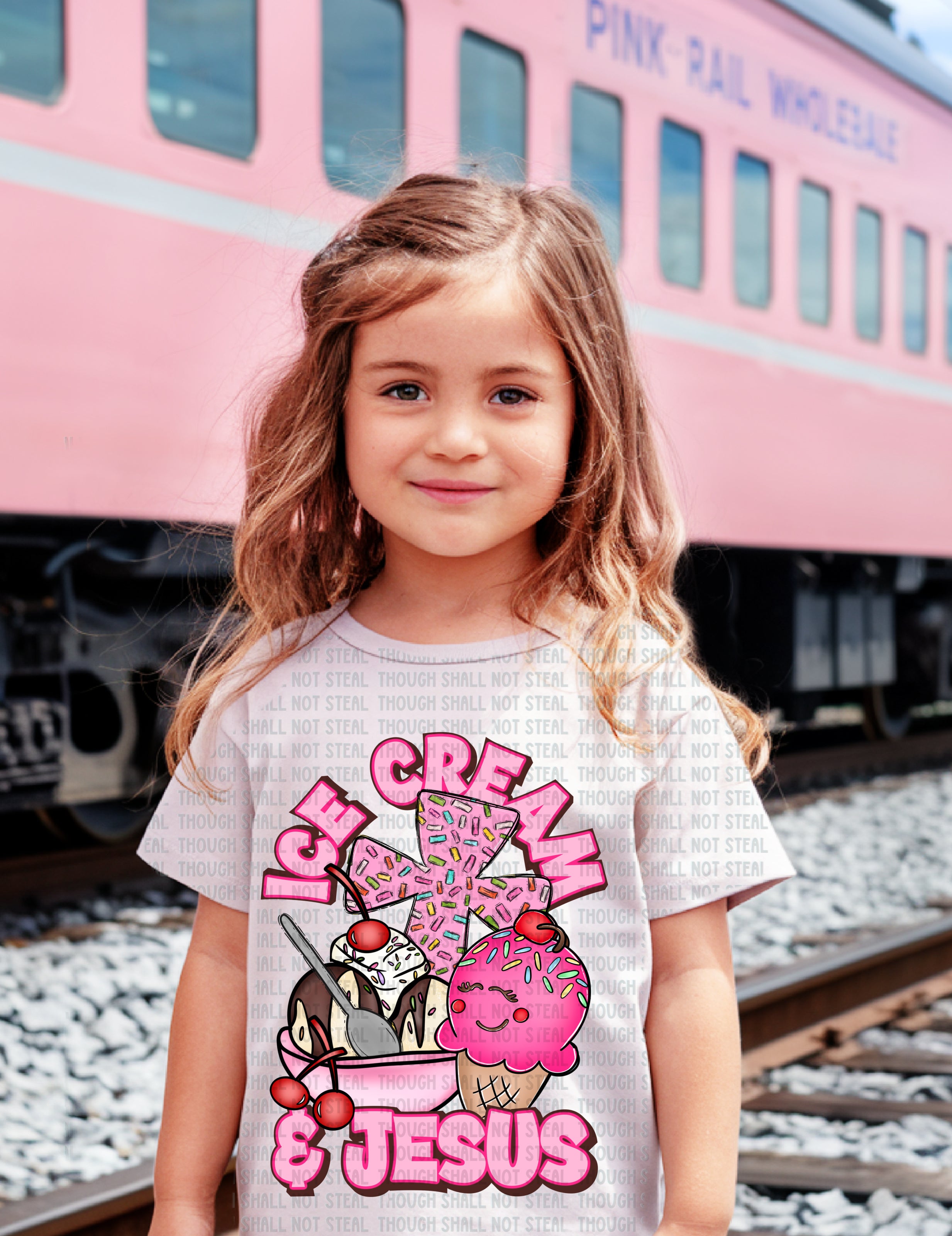 C-31 Ice Cream and Jesus Completed Tee