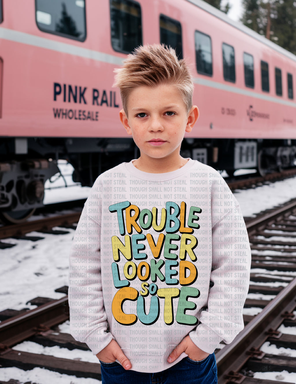 C-35 Trouble Never Looked so Cute Completed Tee