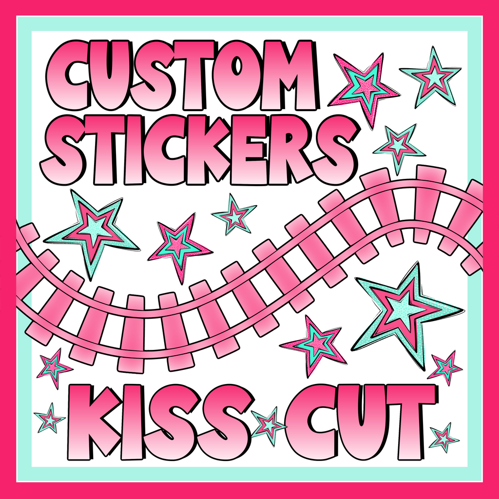 Custom Eco Solvent Sticker Kiss Cut (Choose Size)