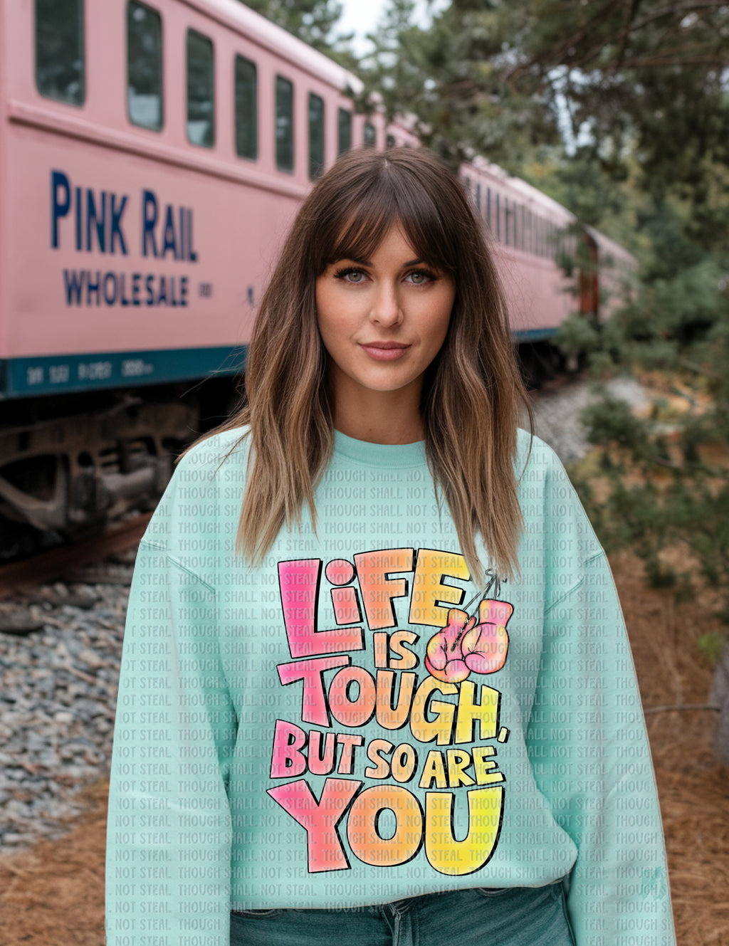 D-102 A Color -Life is tough but so are you Completed Tee