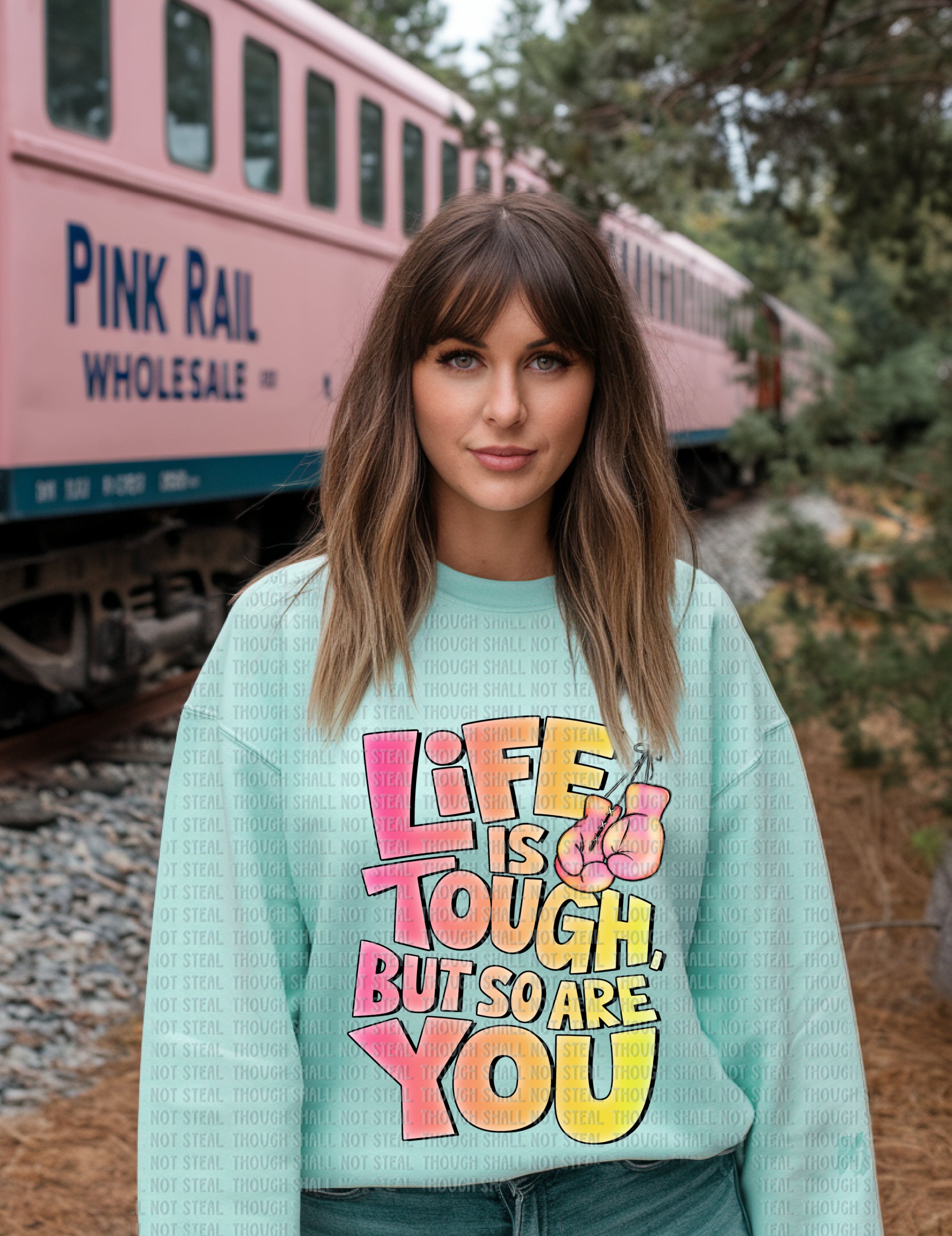 D-102 A Color -Life is tough but so are you DTF TRANSFER ONLY