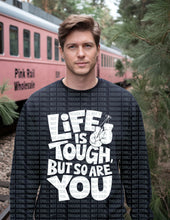 Load image into Gallery viewer, D-102 C White - Life Is Tough Completed Tee
