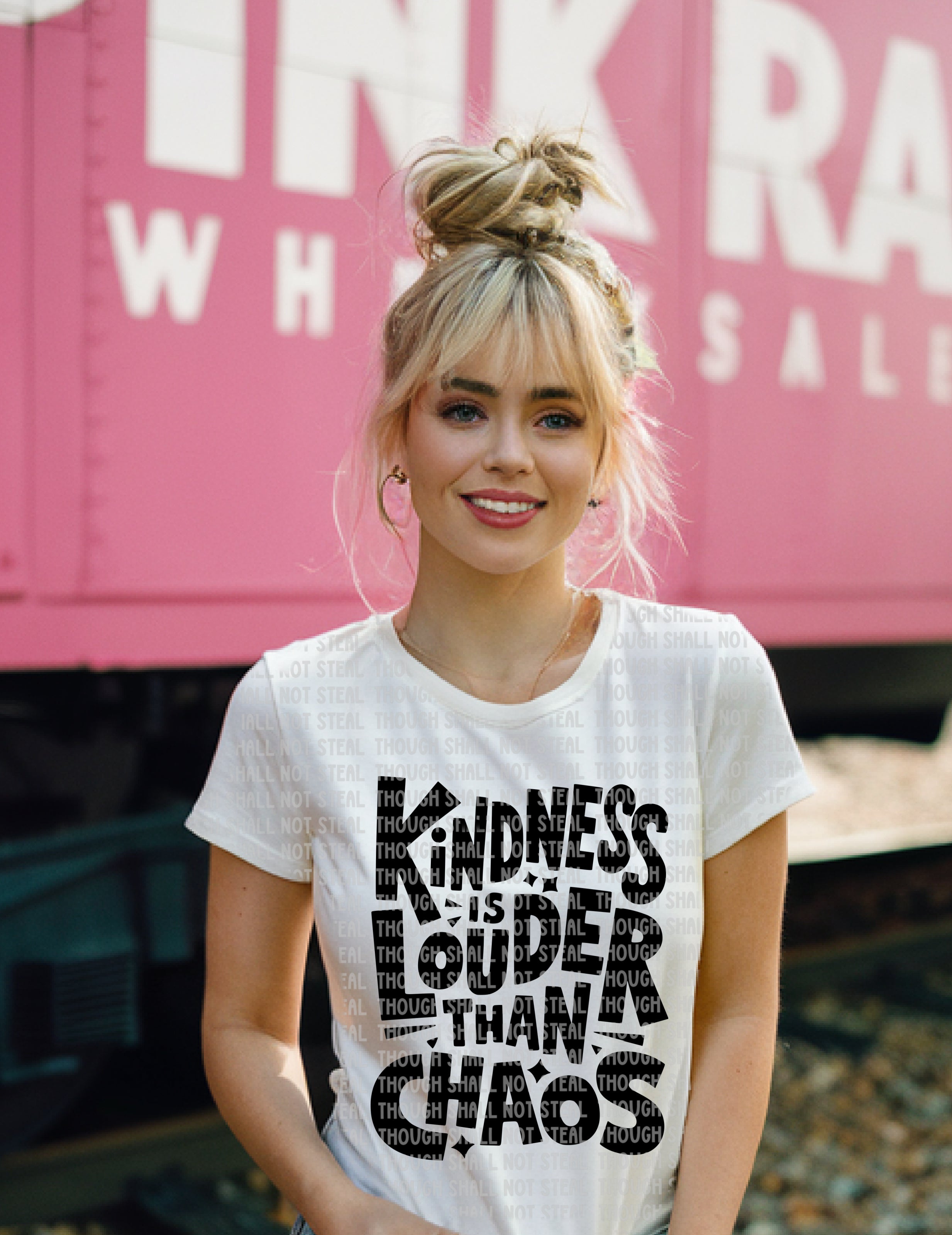 D-116 Kindness is louder than chaos DTF TRANSFER ONLY