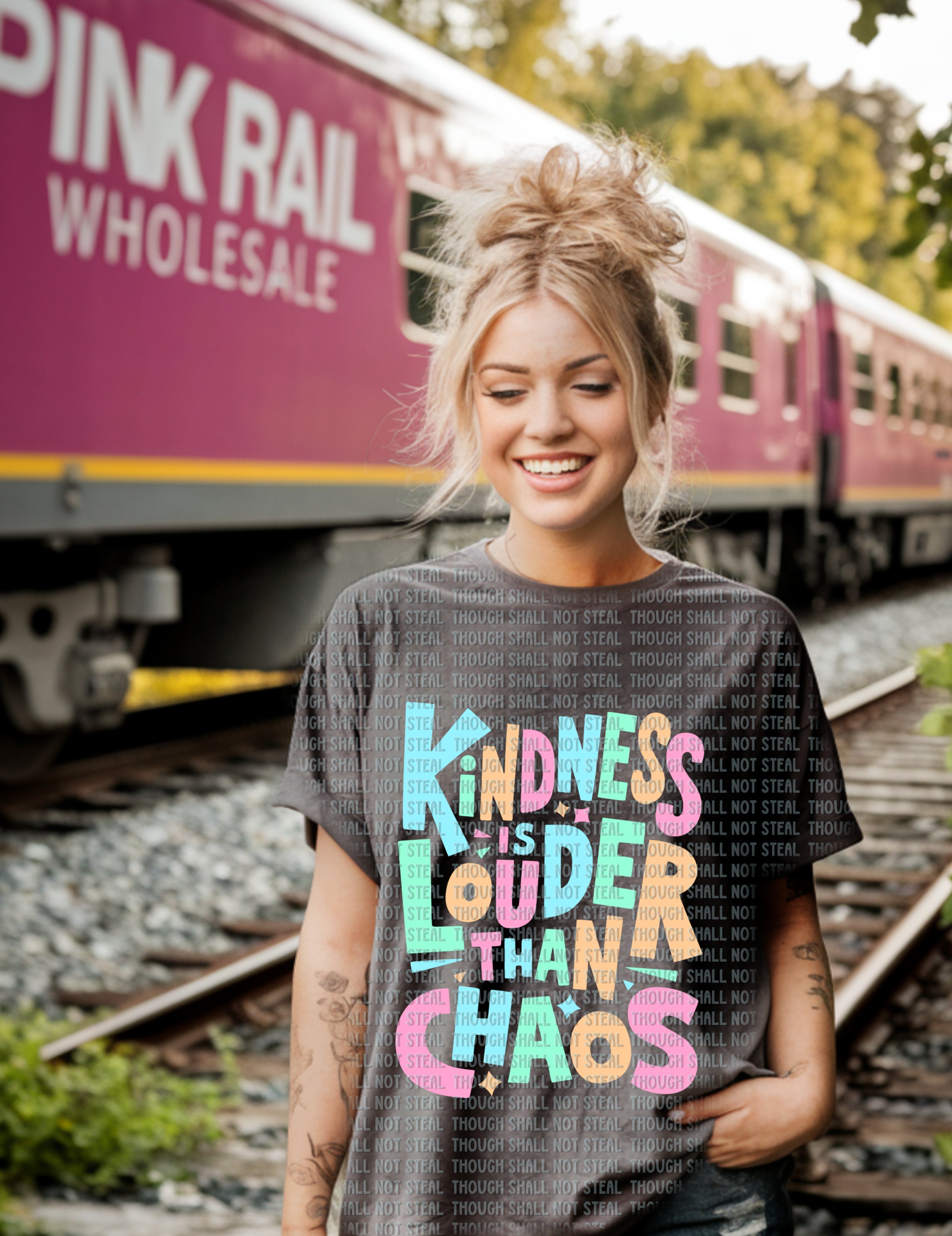 D-116 Kindness is louder than chaos DTF TRANSFER ONLY