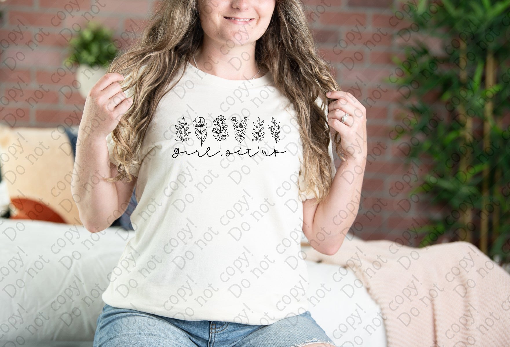 D-136 Girl Get Up Completed Tee