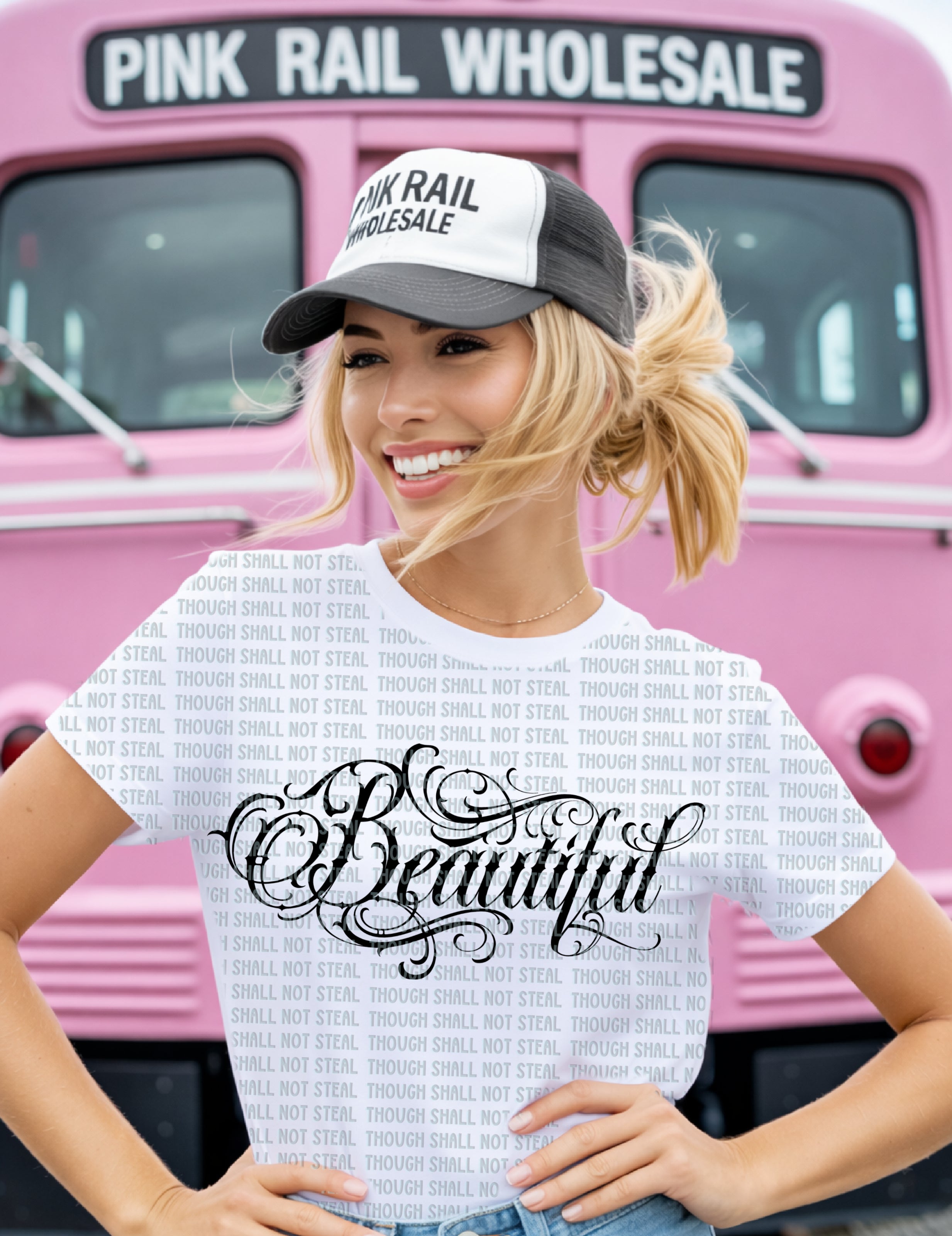 D-148 Beautiful Swirly Script Completed Tee