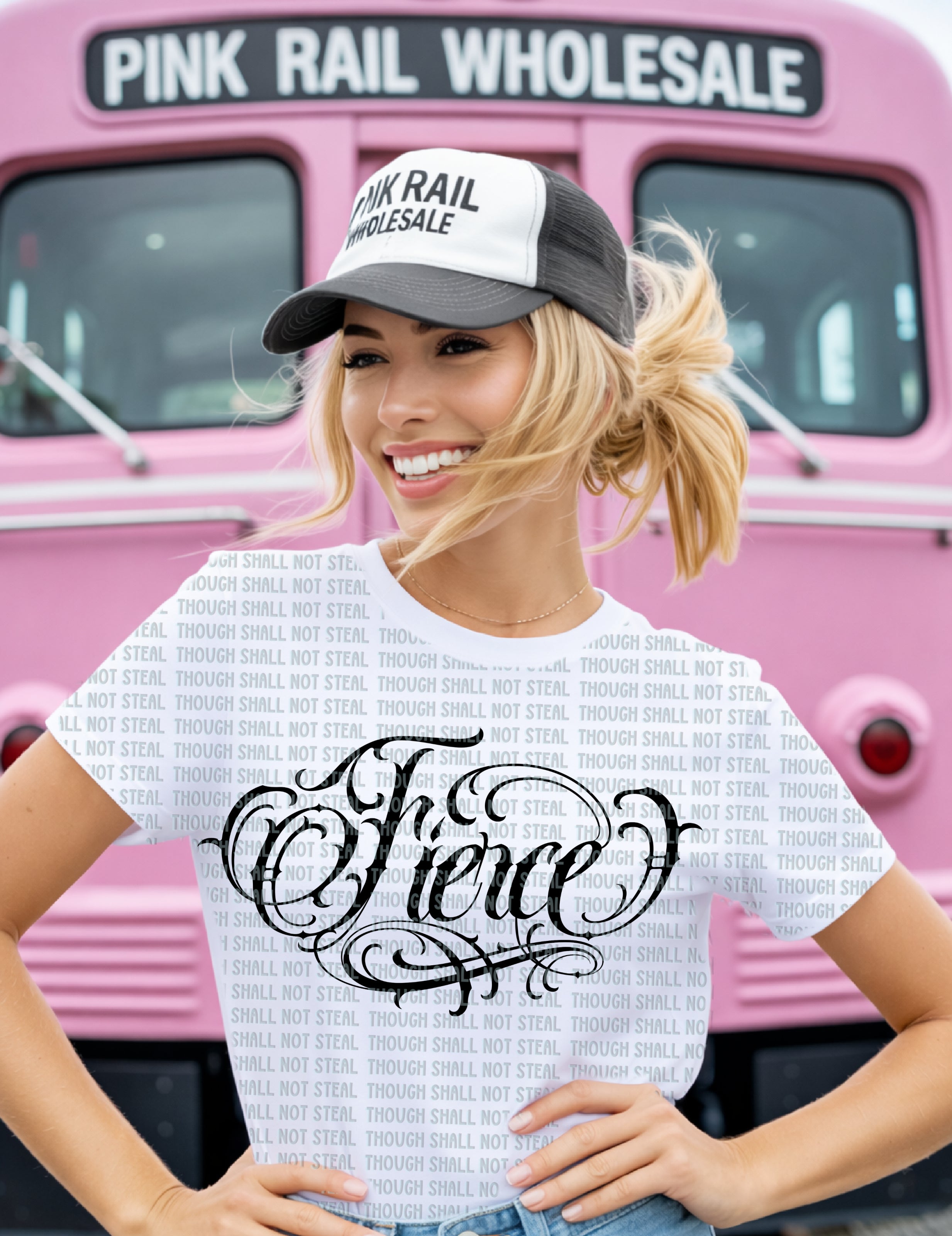 D-152 Fierce Swirly Script Completed Tee