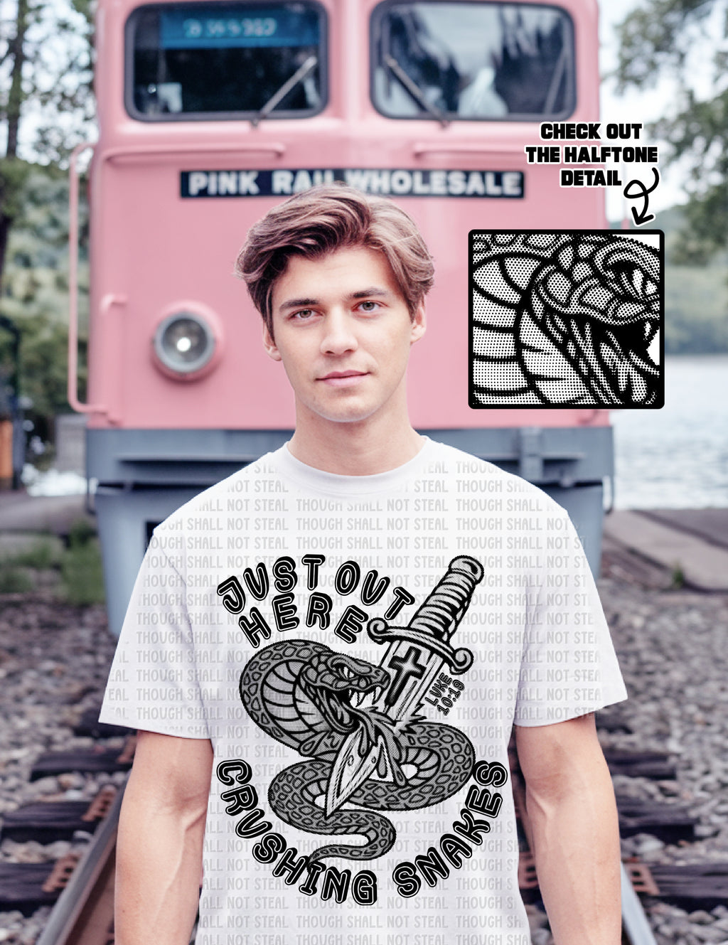 D-160 Crushing Snakes Completed Tee