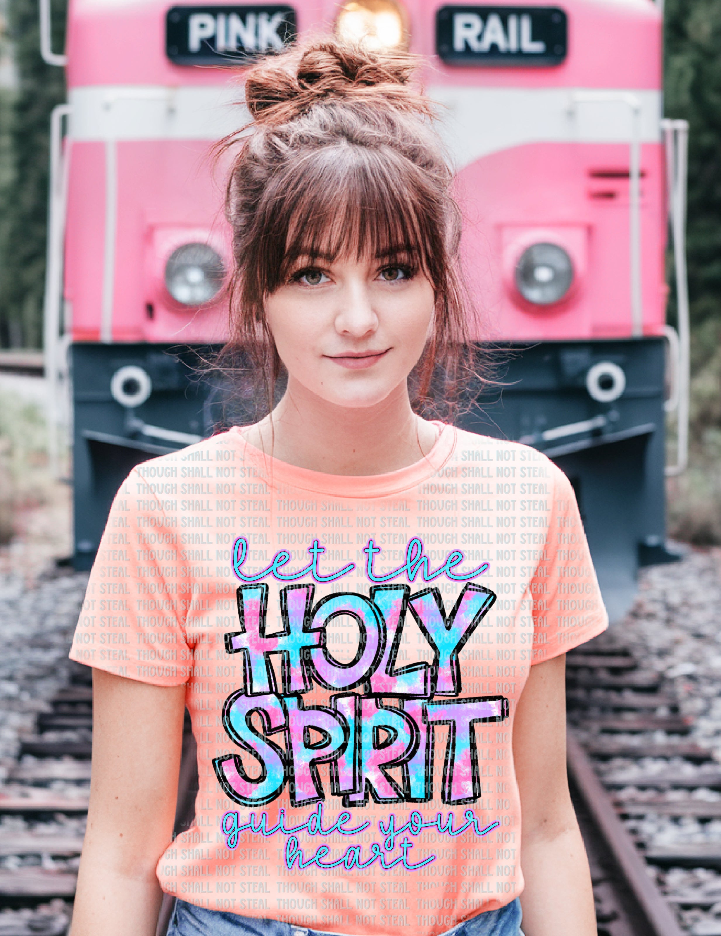 D-163 Let the Holy Spirit Guide your Heart DTF Transfer Only