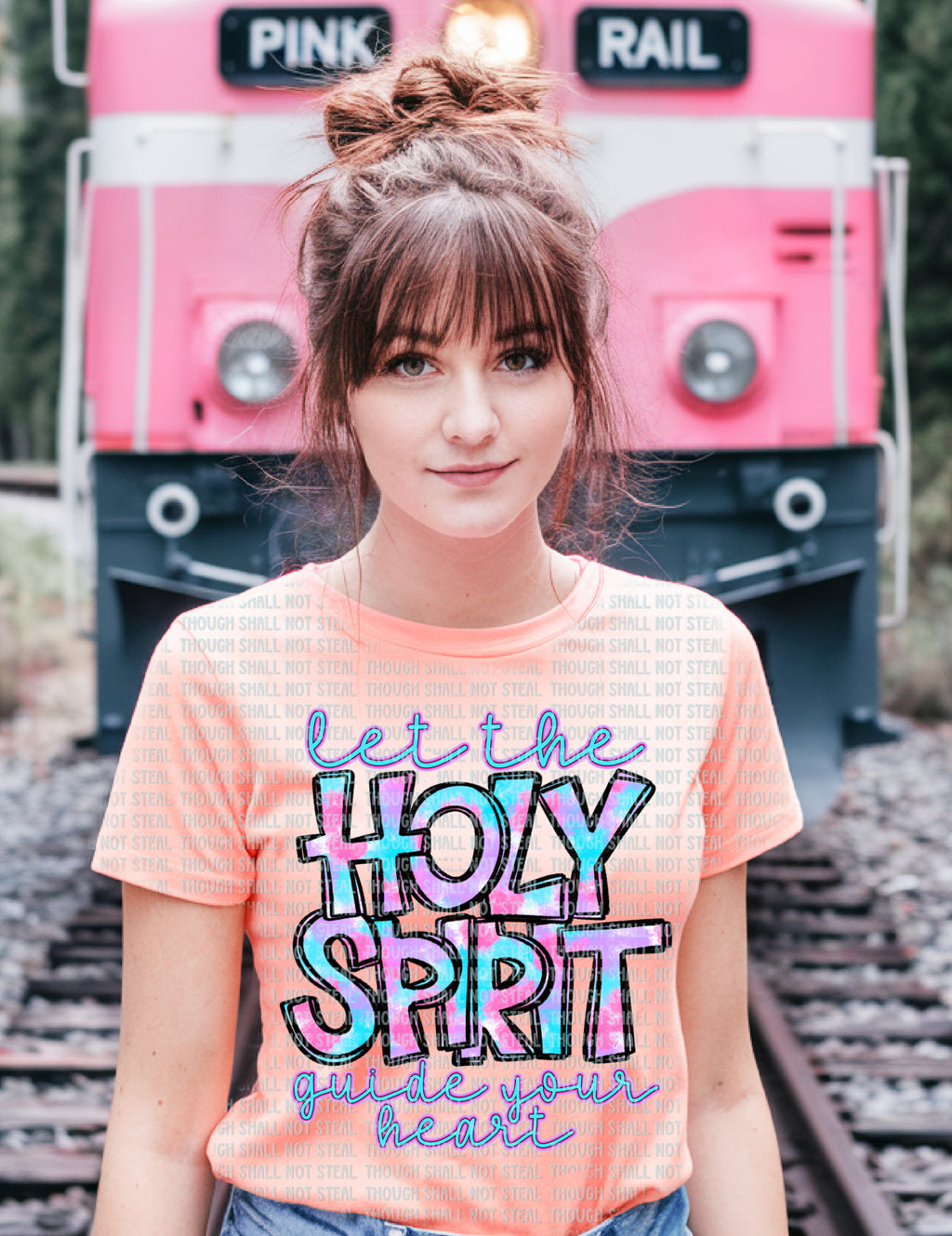 D-163 Let the Holy Spirit Guide your Heart Completed Tee