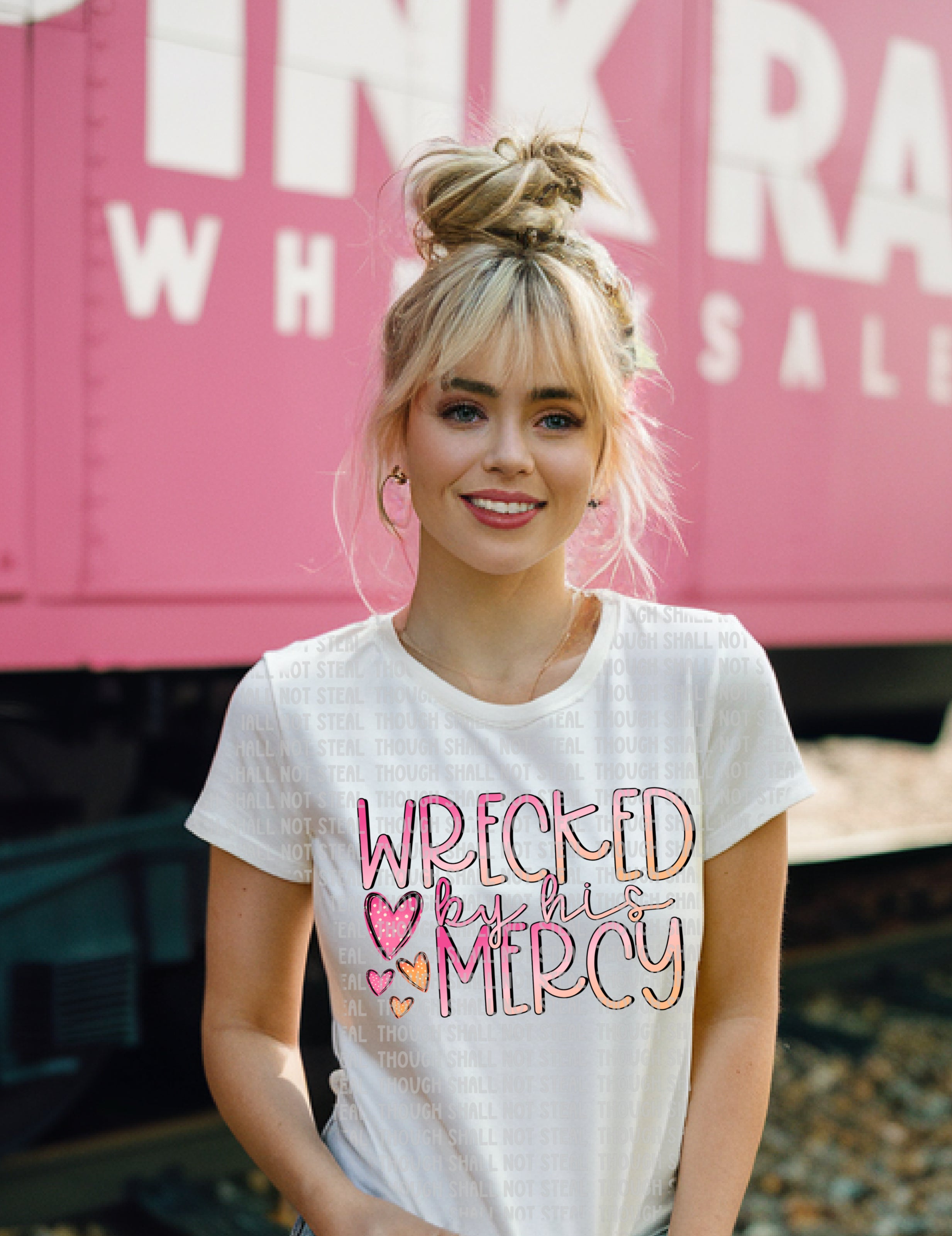 D-165 Wrecked by His Mercy DTF Transfer Only