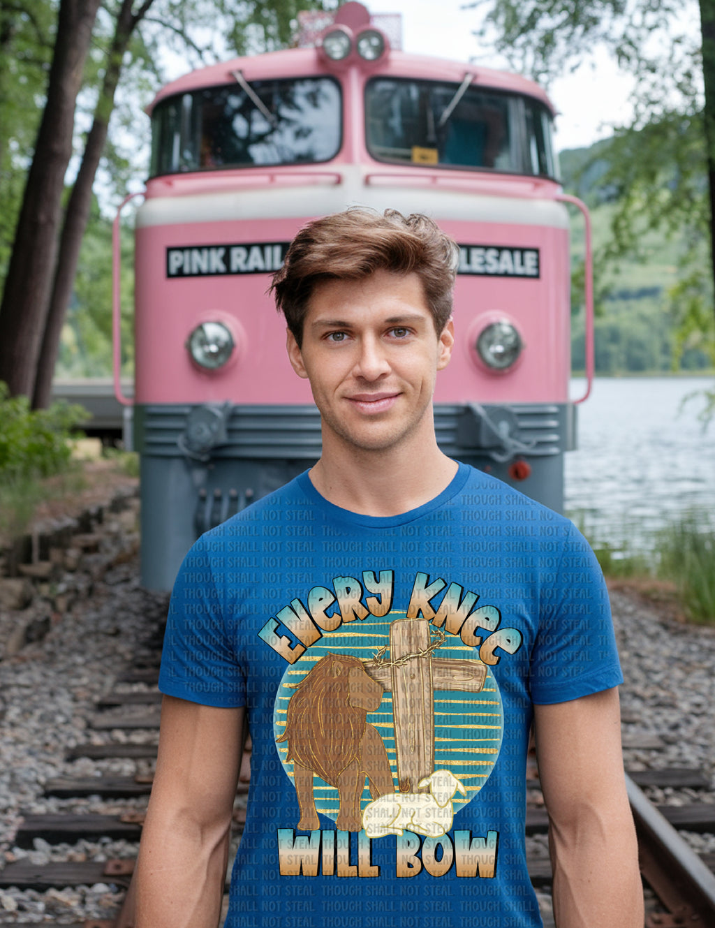 D-166 Every Knee Will Bow Completed Tee