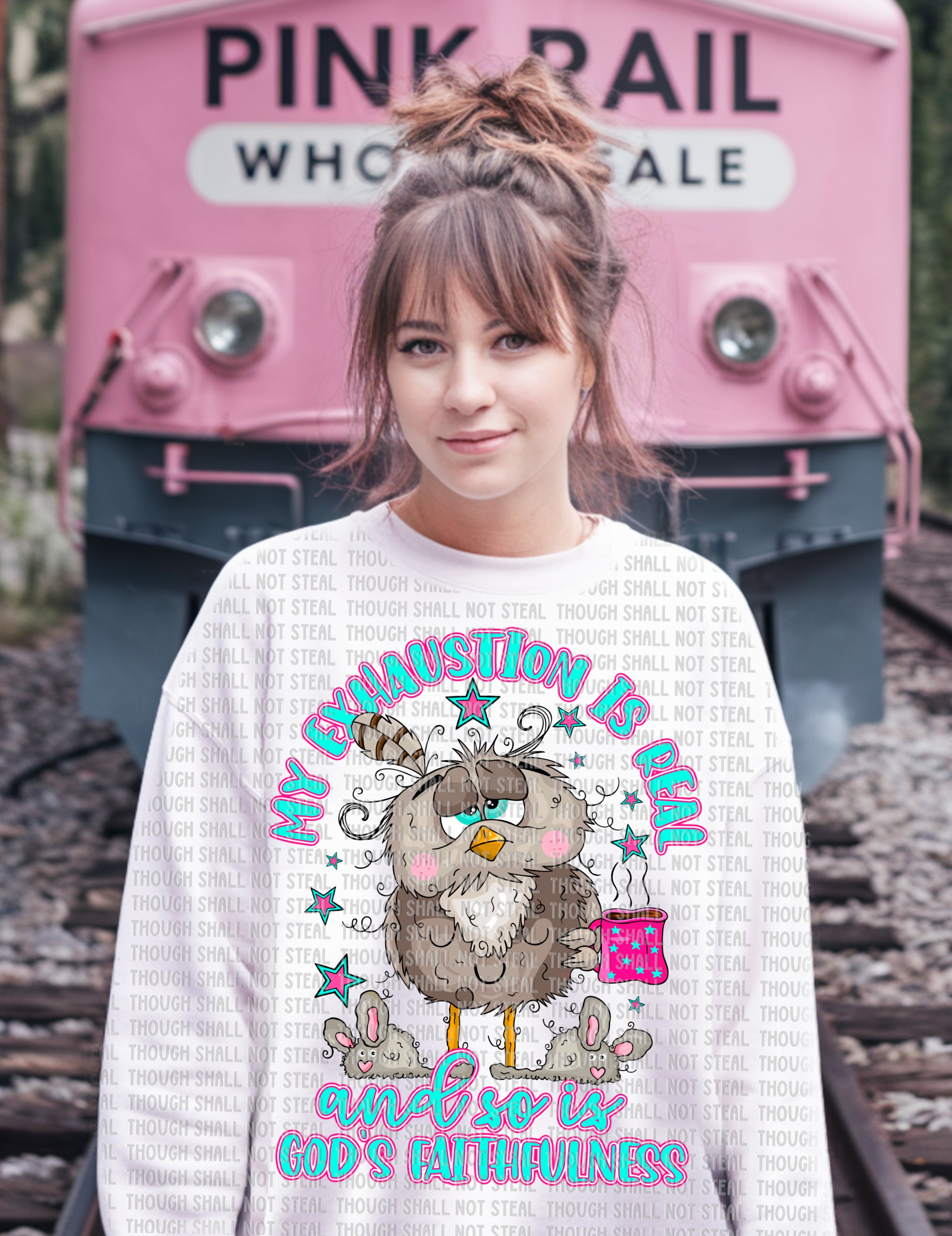 D-169 My exhaustion is real and so is God’s faithfulness Completed Tee