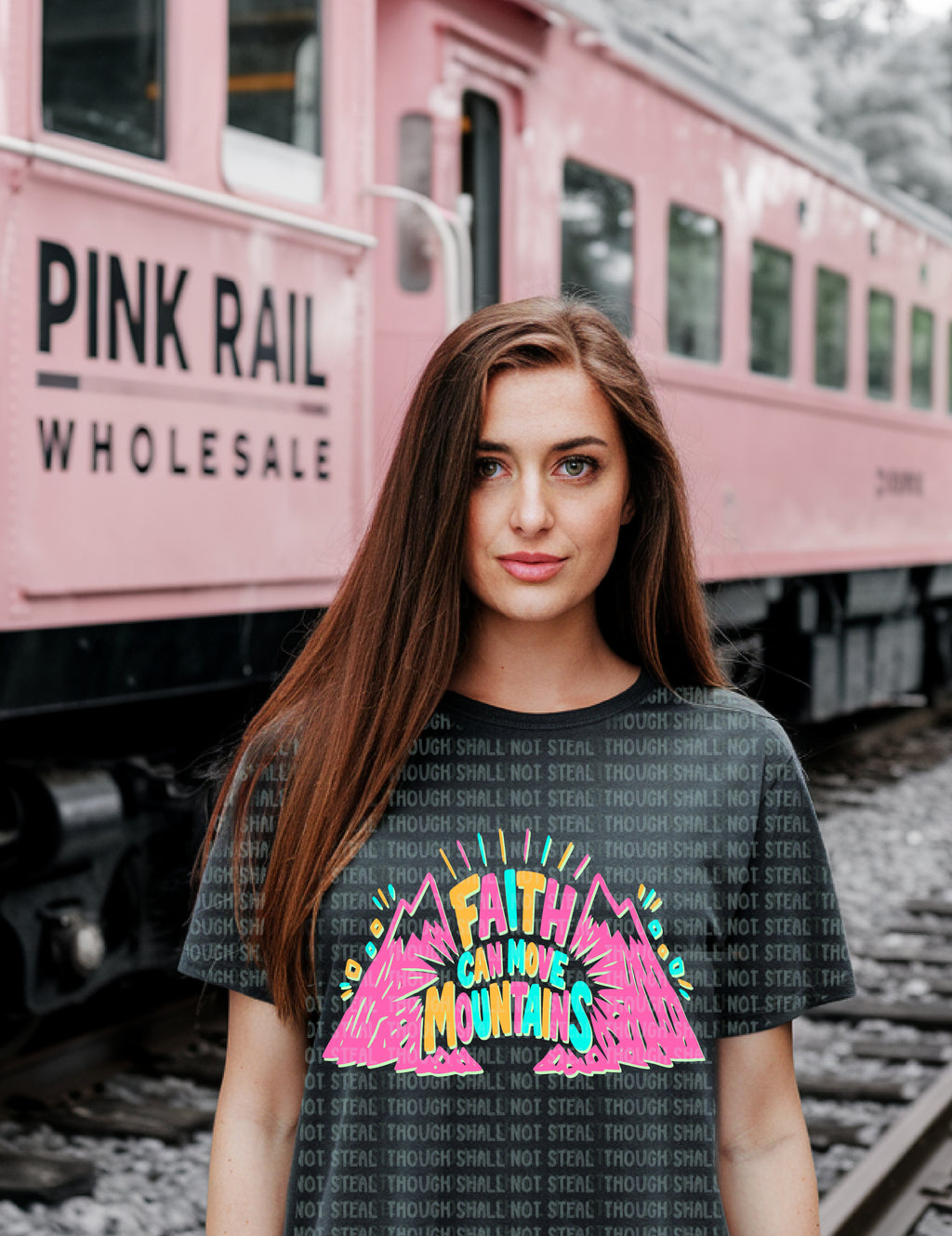 D-174 Faith Can move mountains Completed Tee