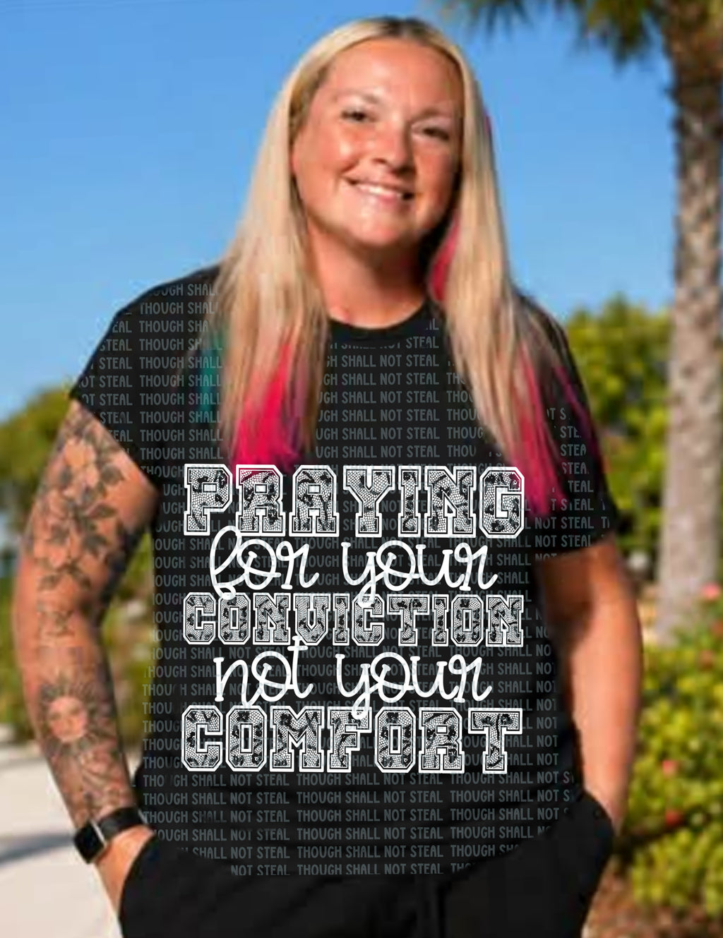 D-183 Praying for your conviction DTF Transfer Only