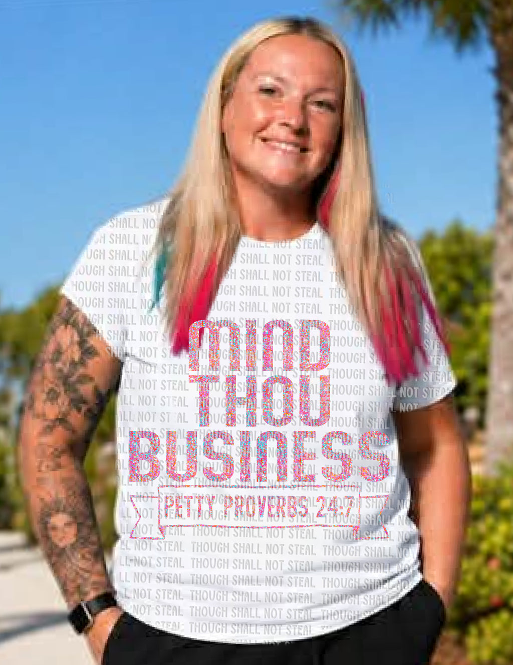 D-188 Mind Thou Business Completed Tee