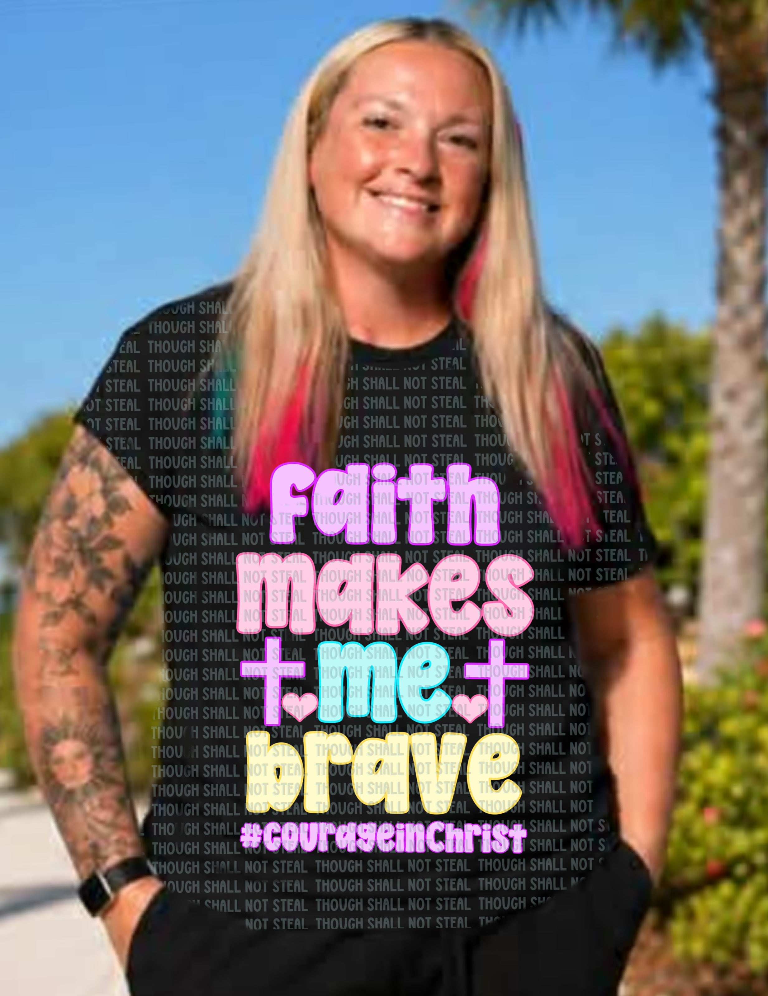 D-192 Faith Makes Me Brave DTF Transfer Only