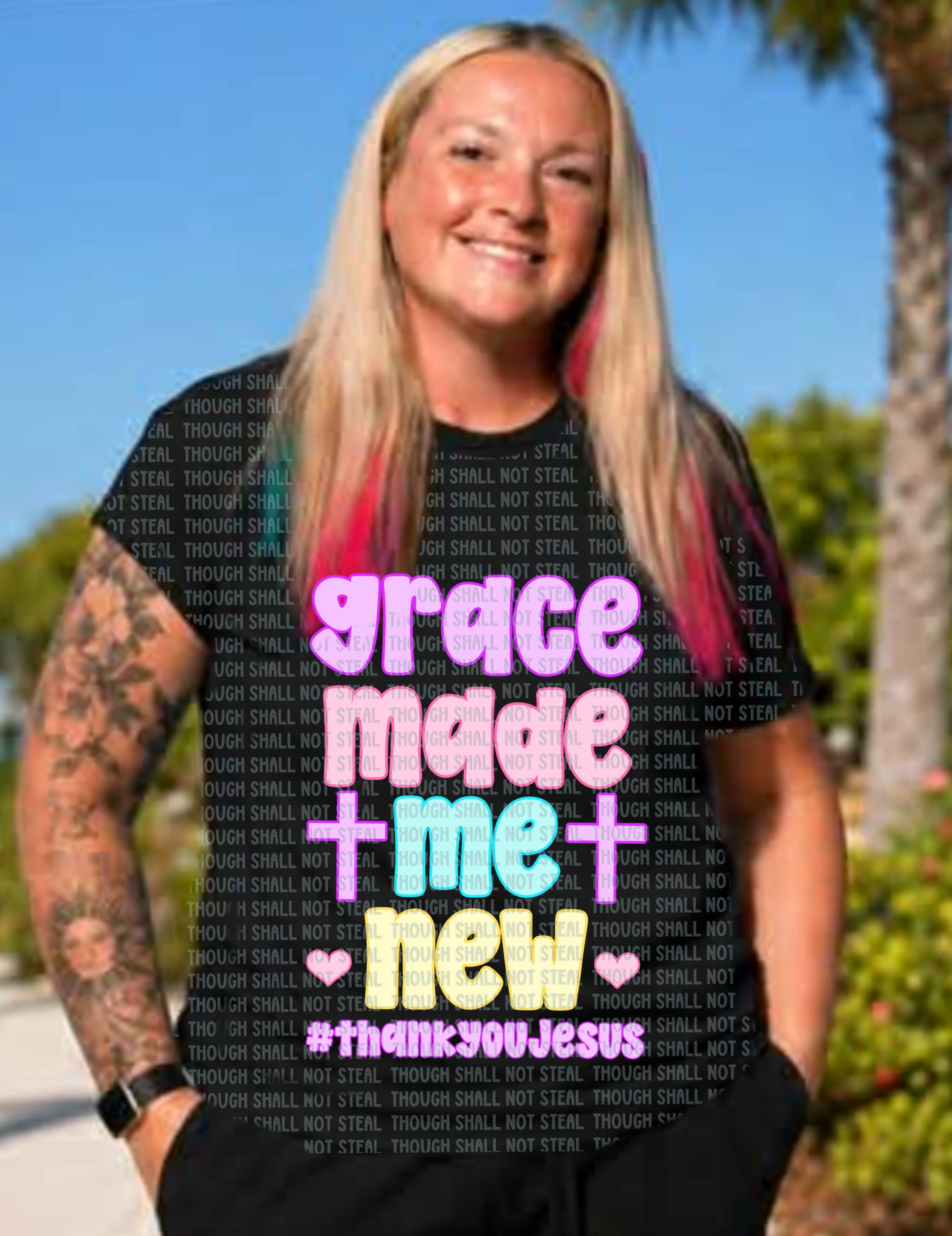 D-194 Grace Made Me New DTF Transfer Only