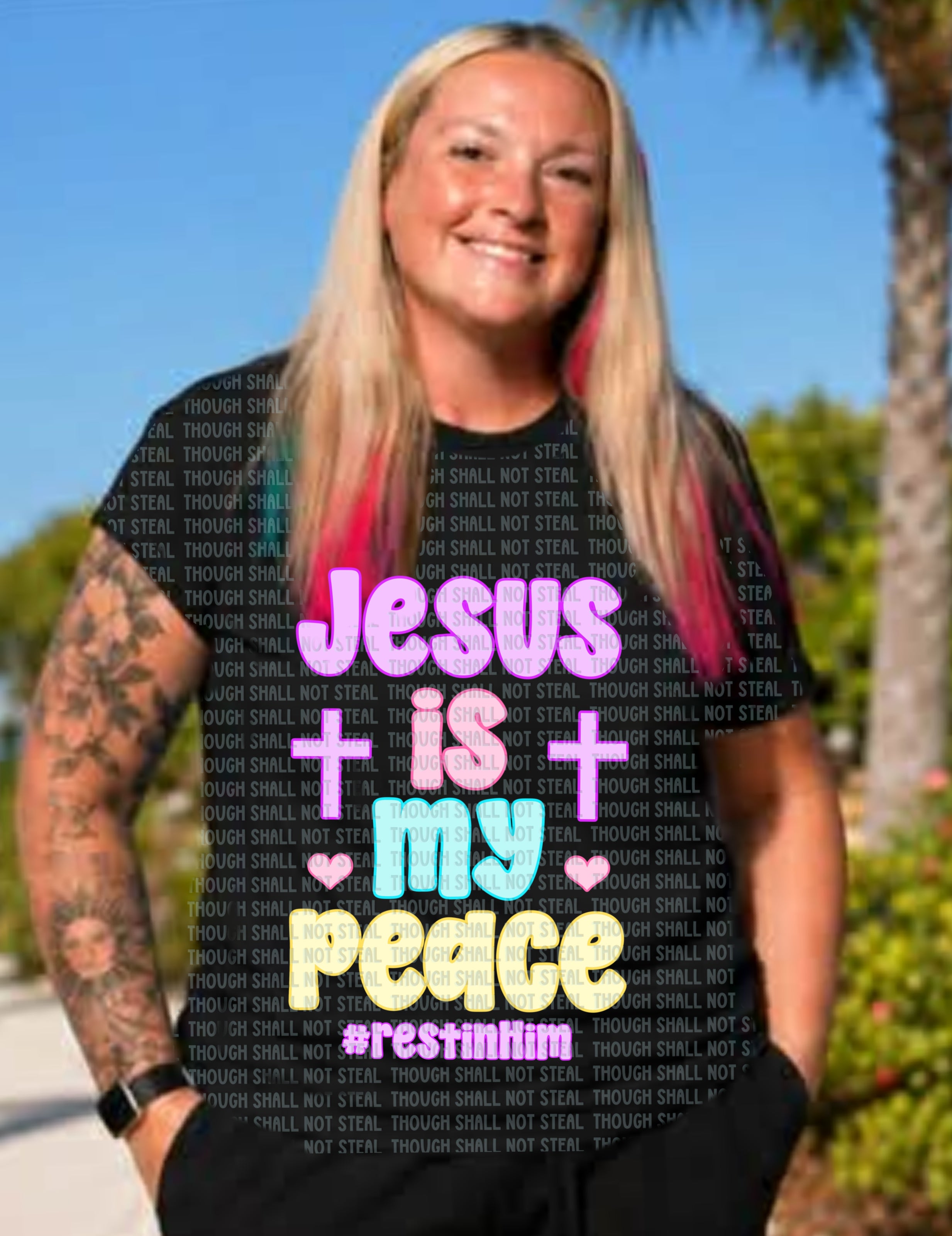 D-197 Jesus Is My Peace DTF Transfer Only