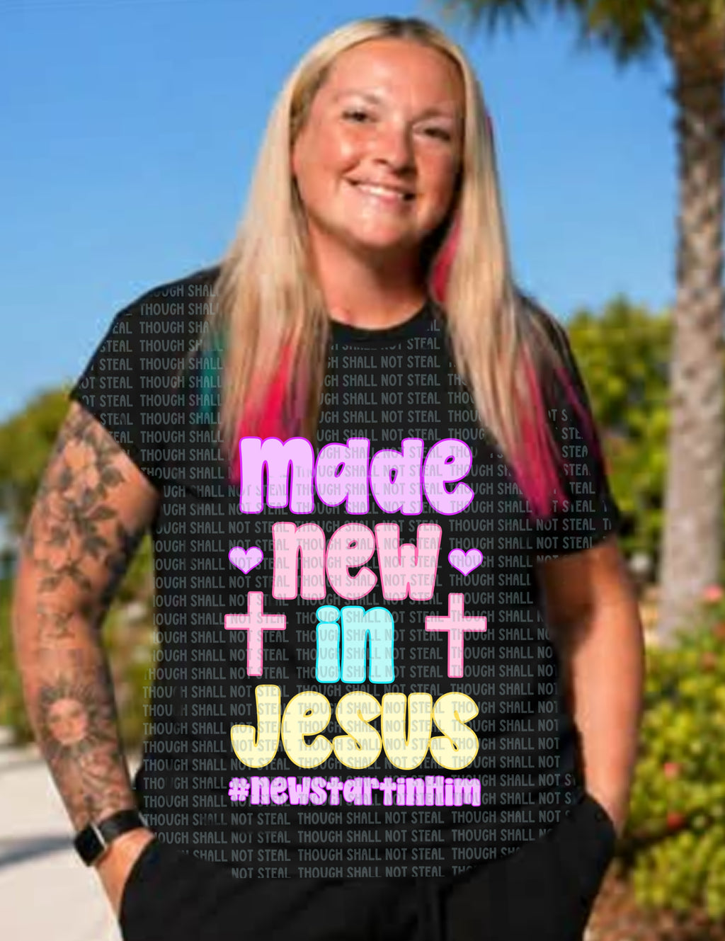 D-200 Made New in Jesus Completed Tee