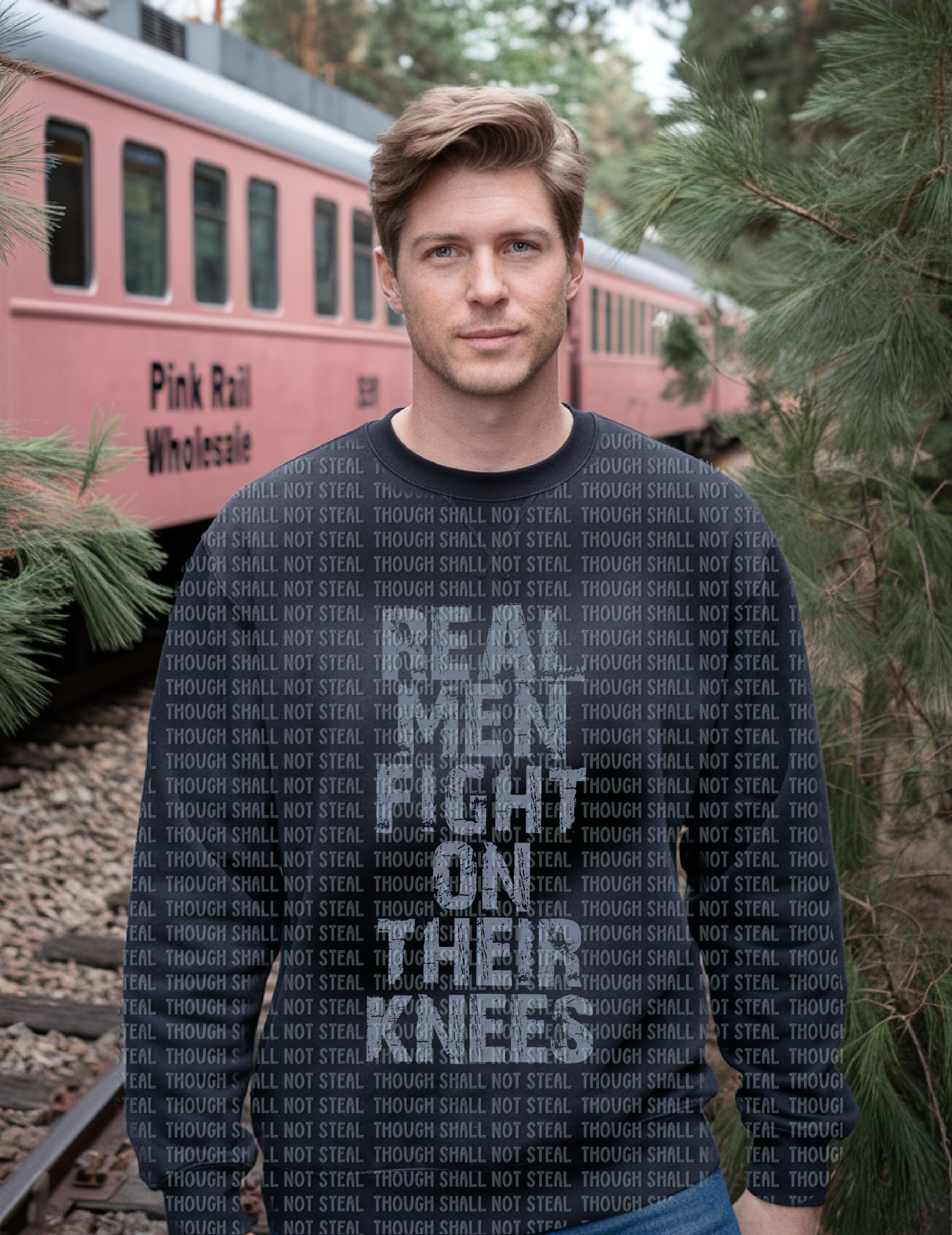 D-202 Real Men (Christian - Choose One) DTF Transfer Only