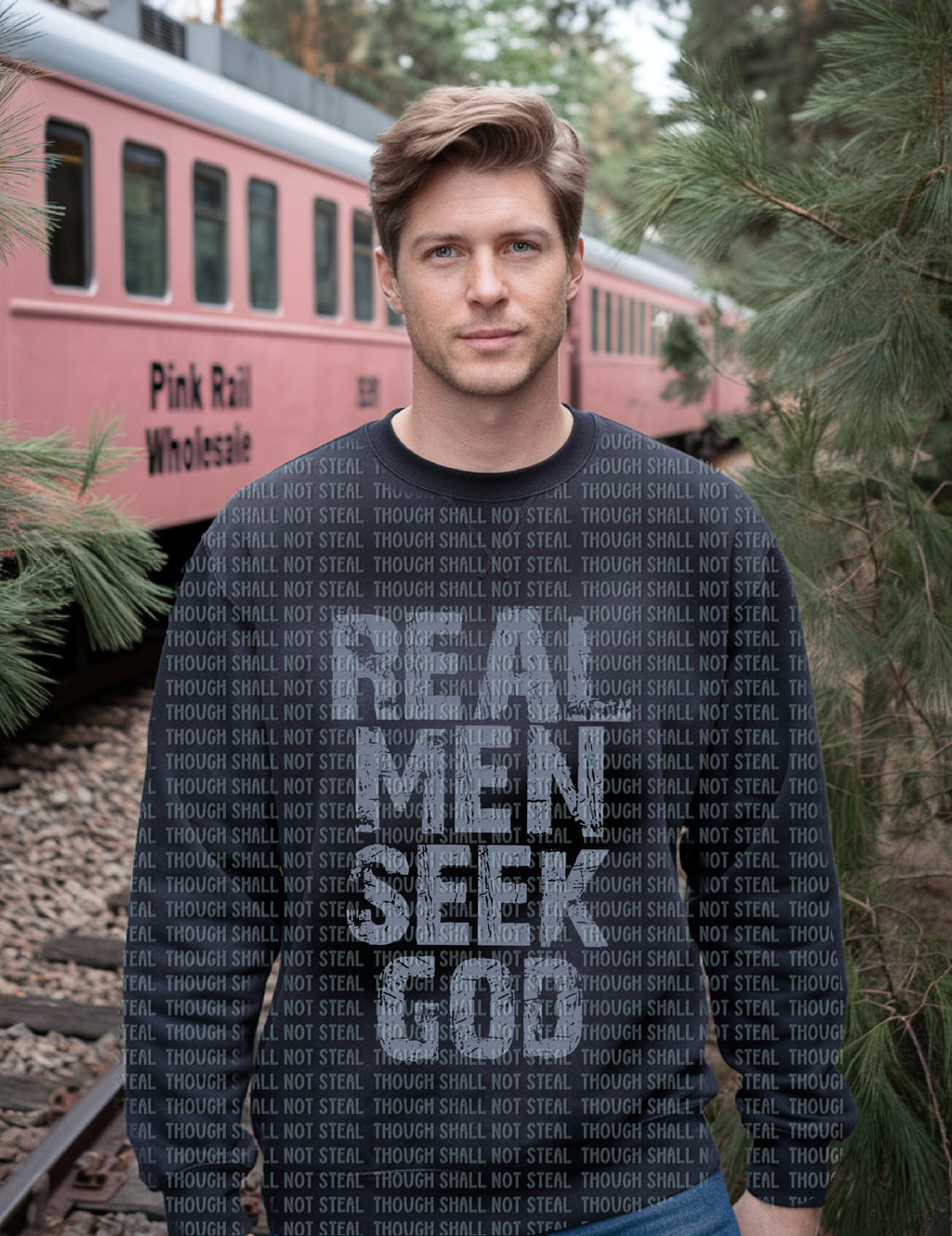 D-202 Real Men (Christian - Choose One) DTF Transfer Only