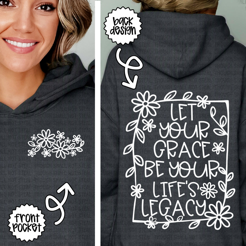 D-209 C Let your grace pocket design (Choose Color) DTF Transfer Only