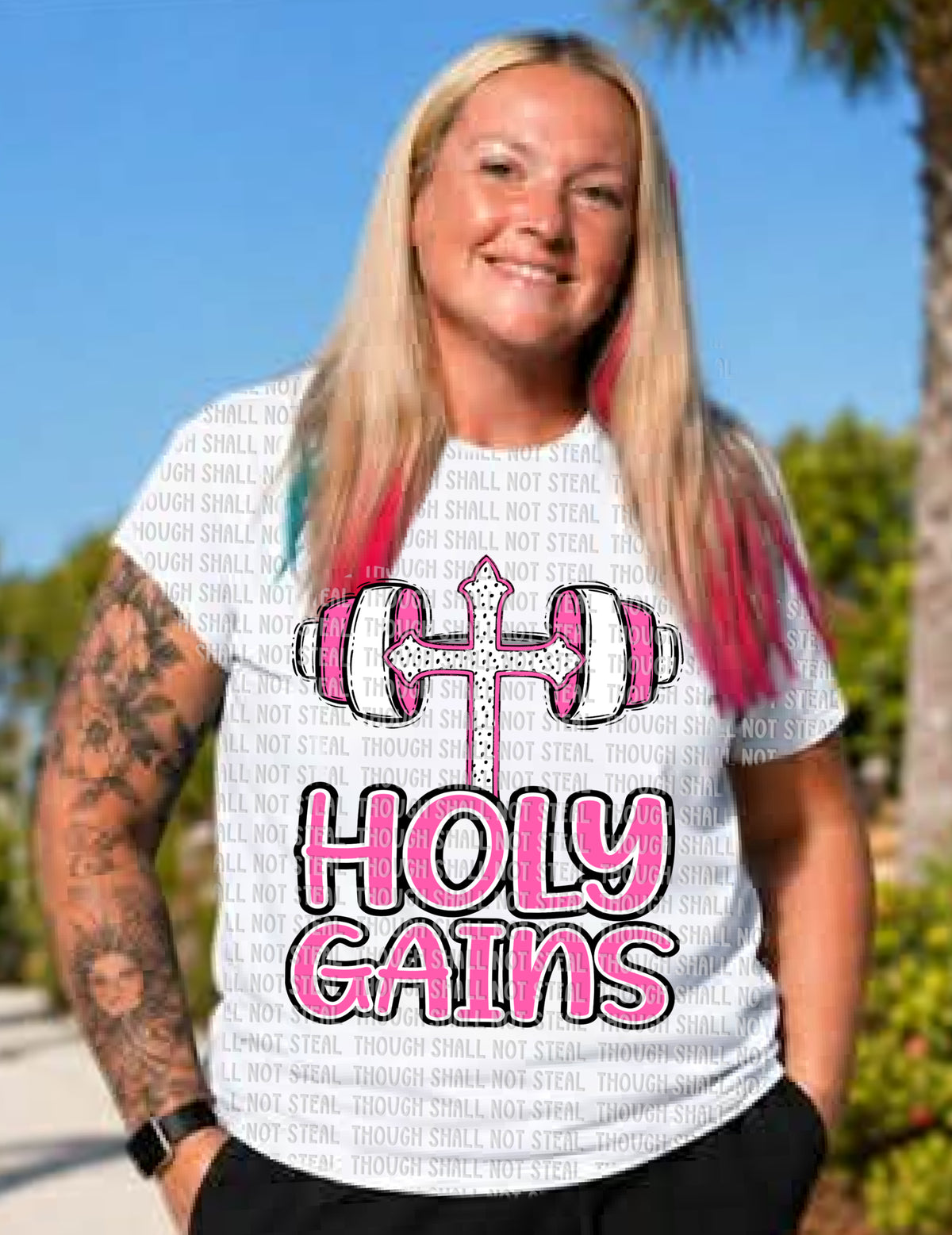 D-220 Holy Gains DTF Transfer Only