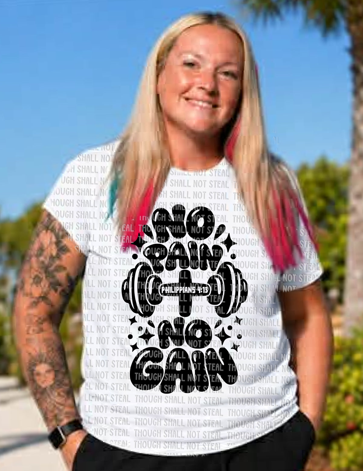 D-221 No Pain No Gain (Choose One) DTF Transfer Only
