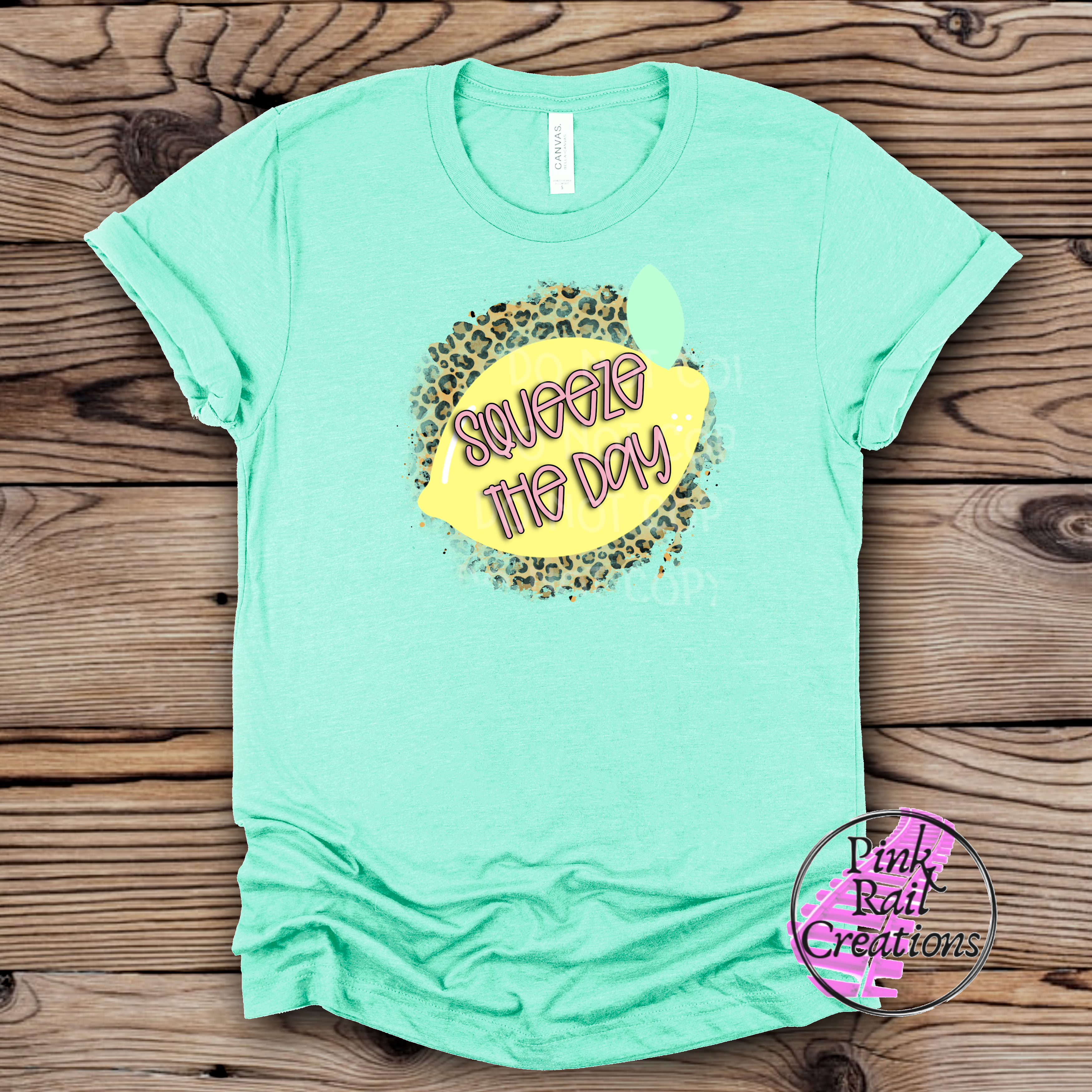 D-22 Squeeze The Day Lemon Cheetah Completed Tee