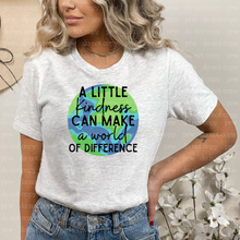 Load image into Gallery viewer, D-64 Kindness Can Make A World Of Difference Completed Tee
