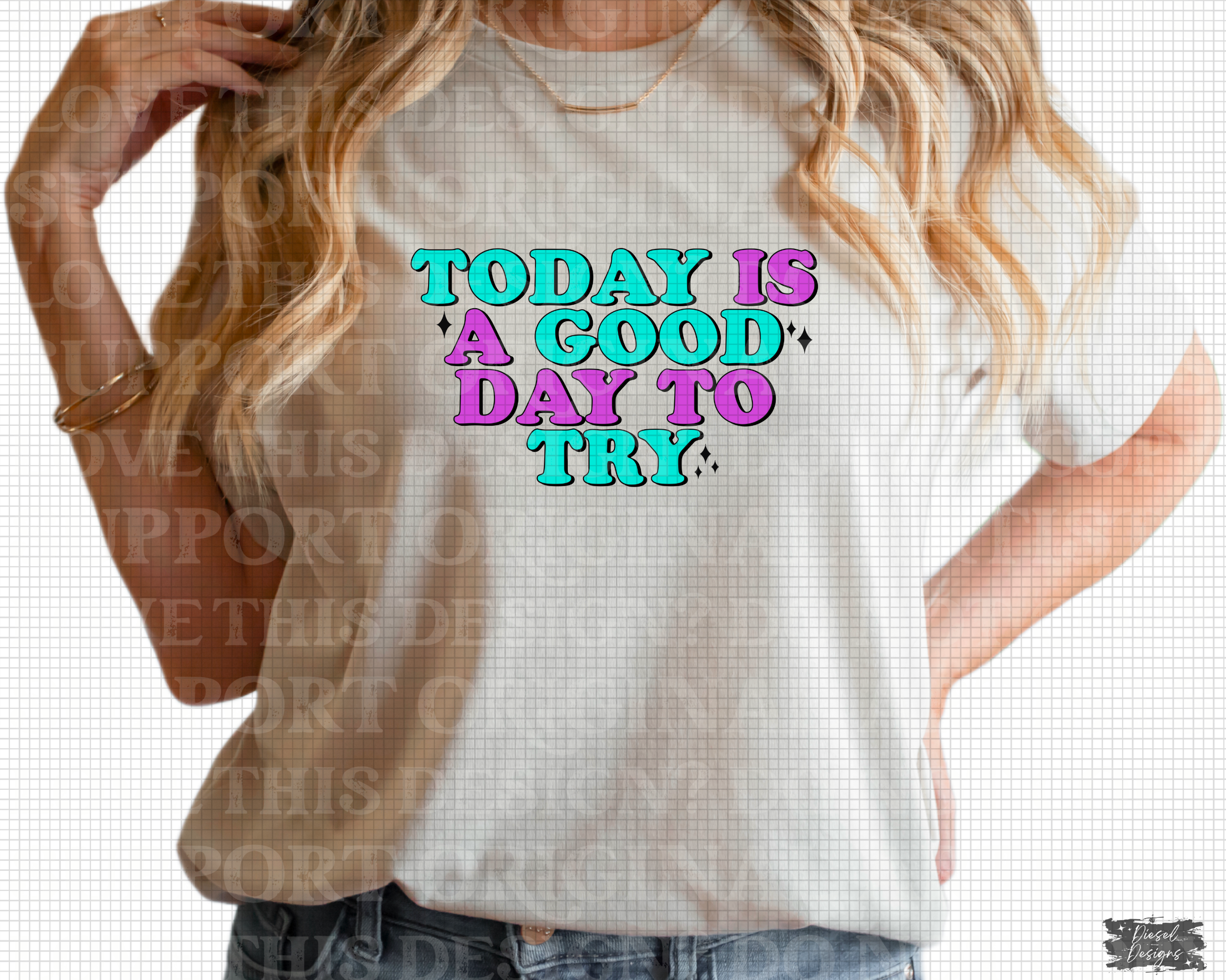 D-75 Today is A Good Day to Try DTF TRANSFER ONLY