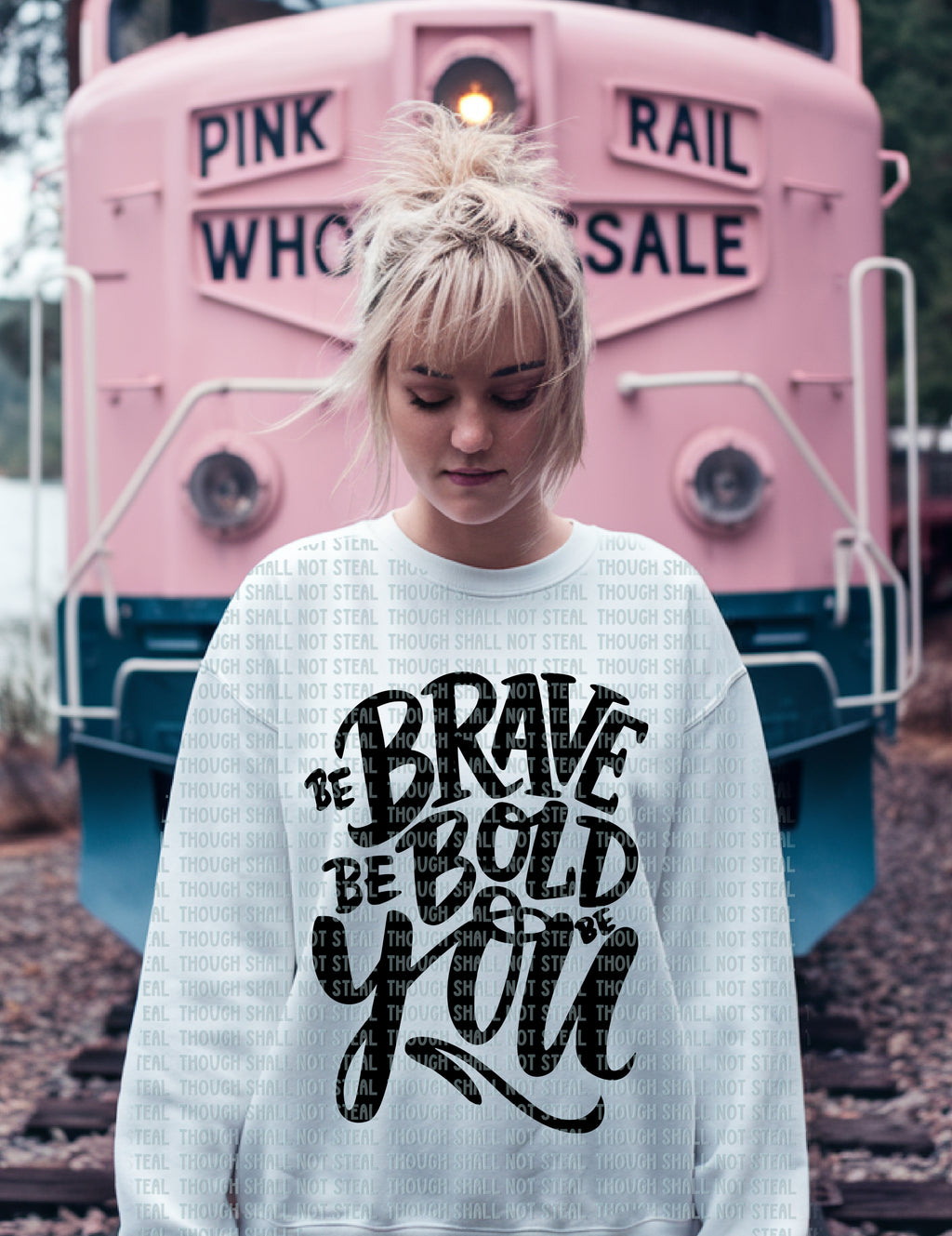 D-97 A Black - Be Brave Be Bold Be You Completed Tee