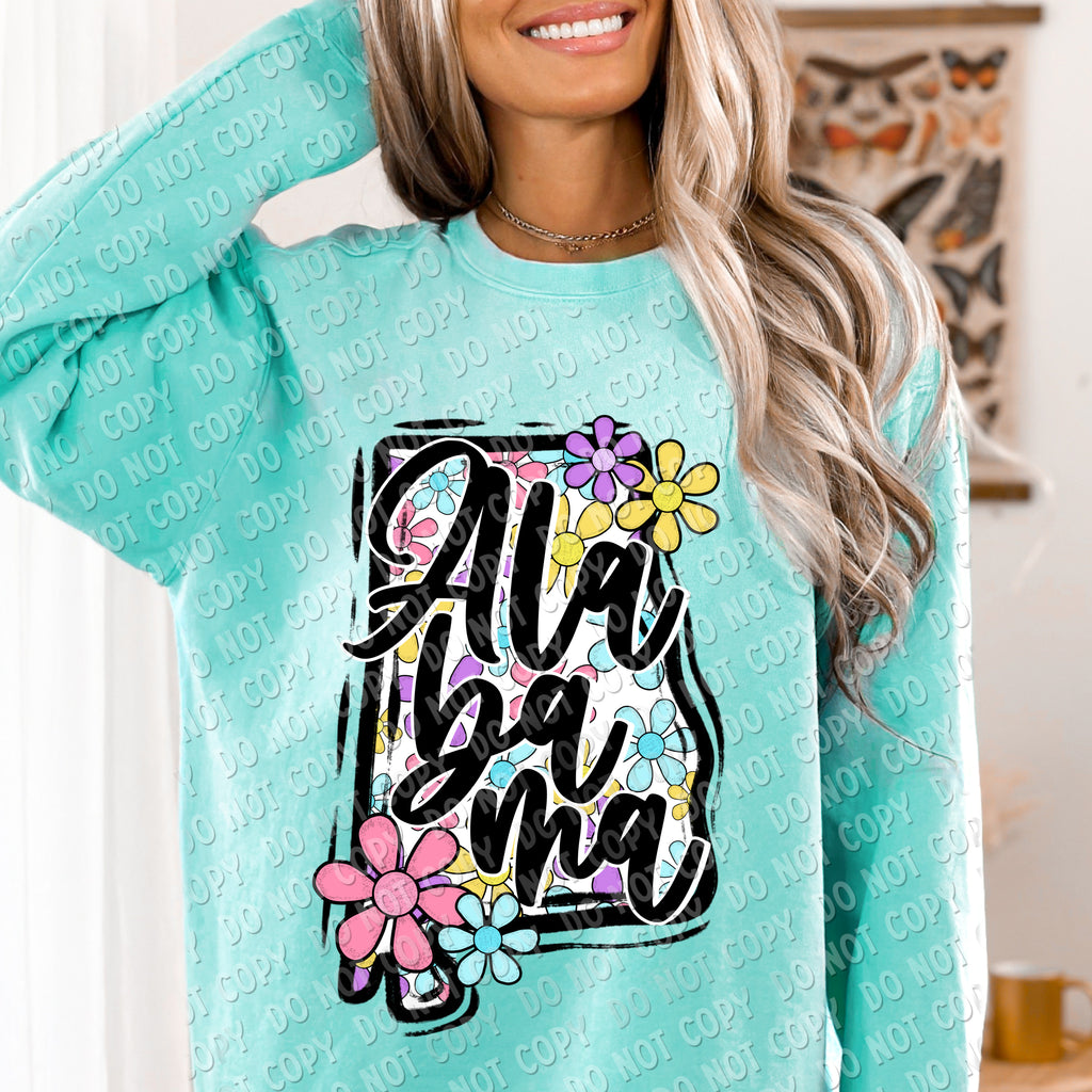 F-01 Flower State CHOOSE YOUR STATE DTF TRANSFER ONLY