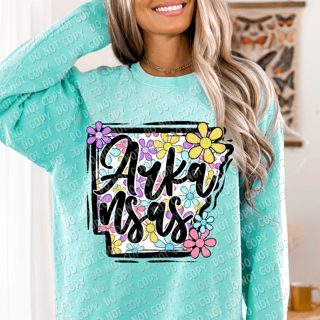 F-01 Flower State CHOOSE YOUR STATE DTF TRANSFER ONLY