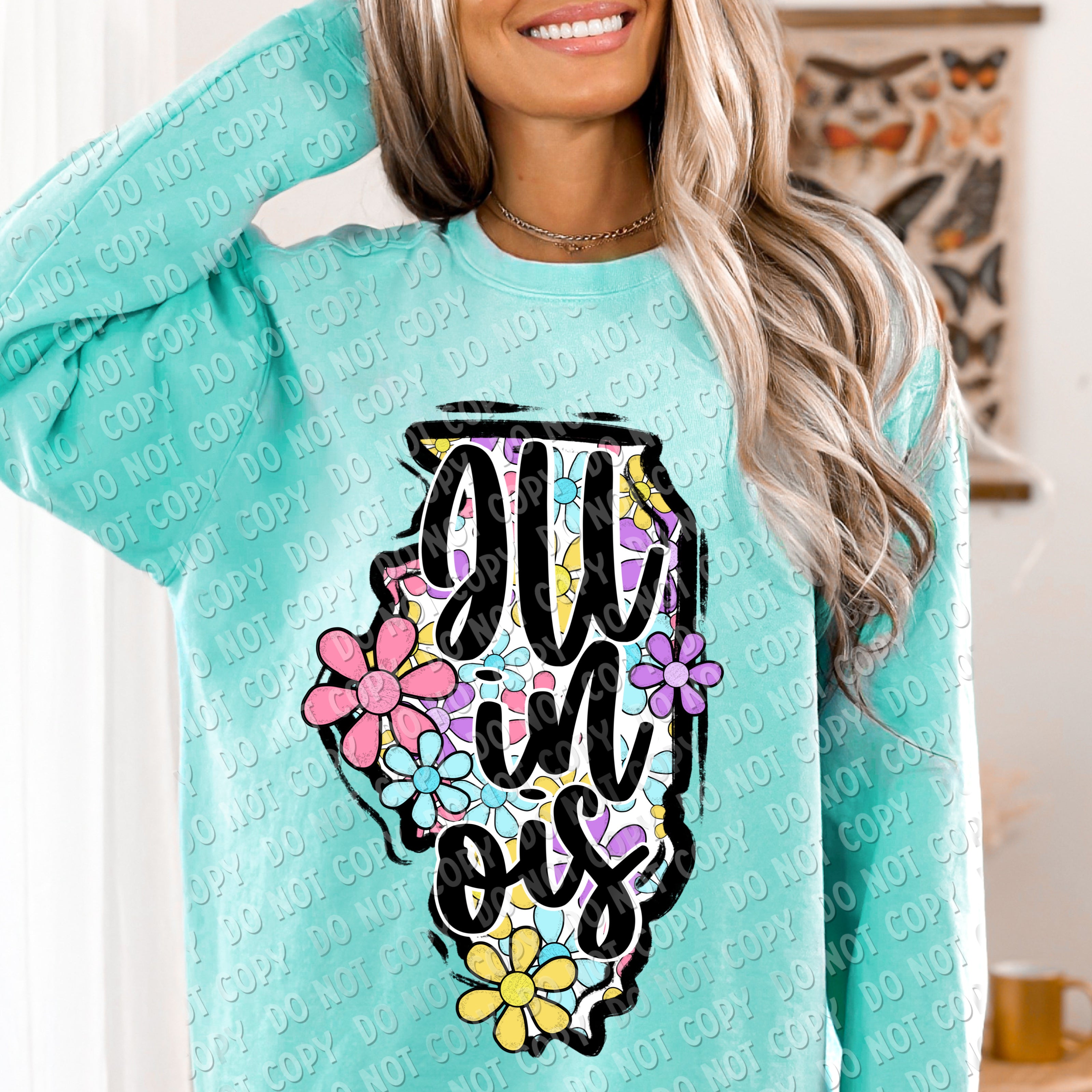 F-01 Flower State CHOOSE YOUR STATE DTF TRANSFER ONLY