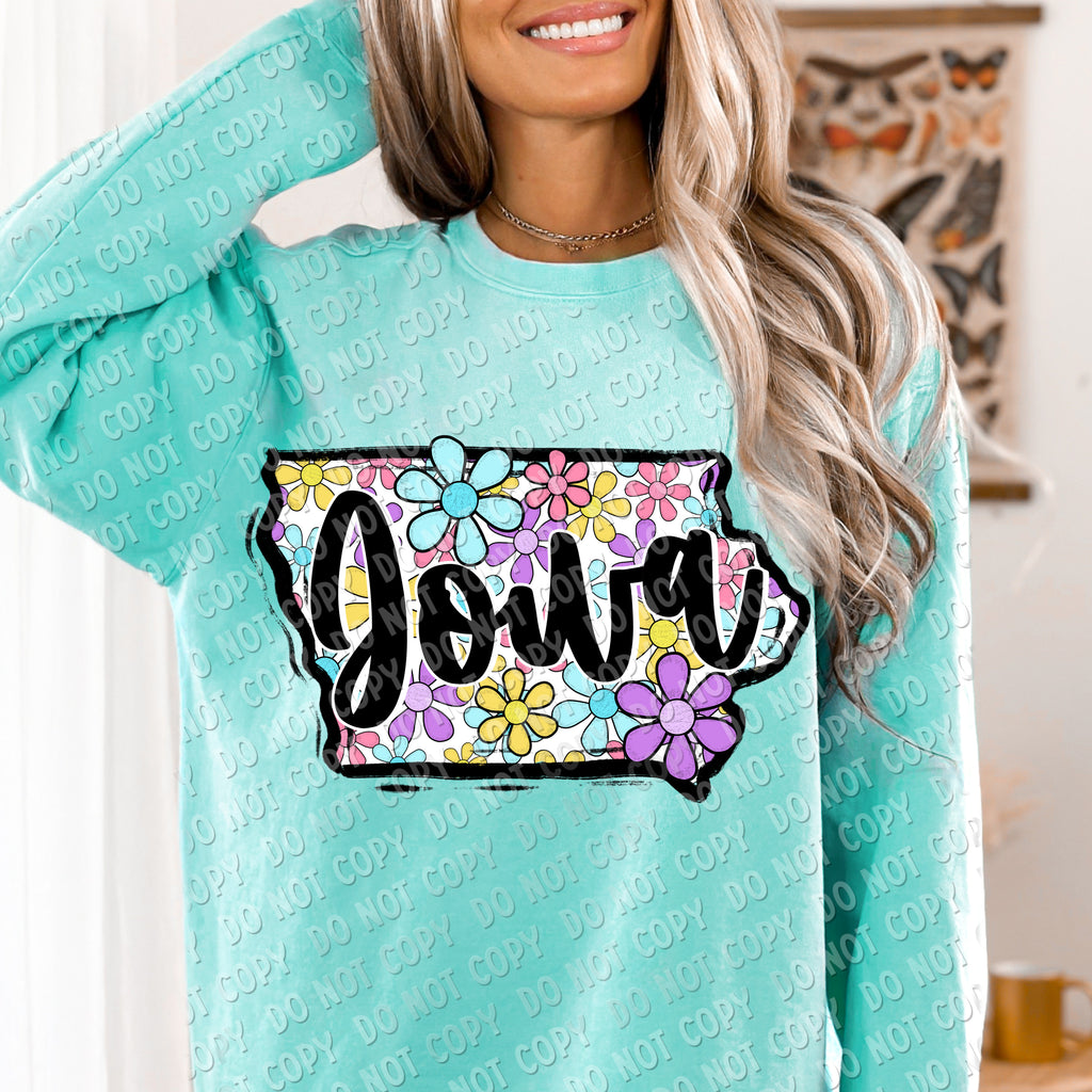 F-01 Flower State CHOOSE YOUR STATE DTF TRANSFER ONLY