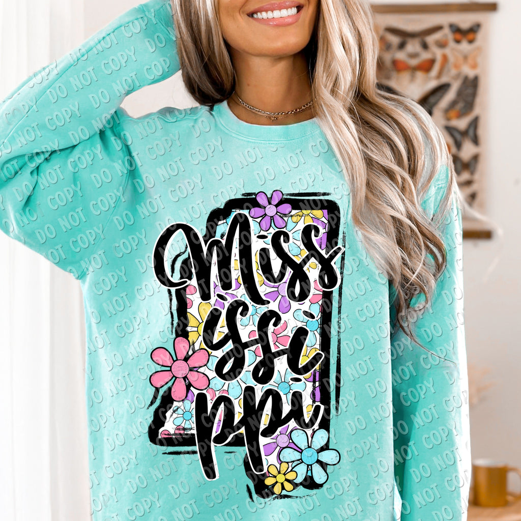 F-01 Flower State CHOOSE YOUR STATE DTF TRANSFER ONLY