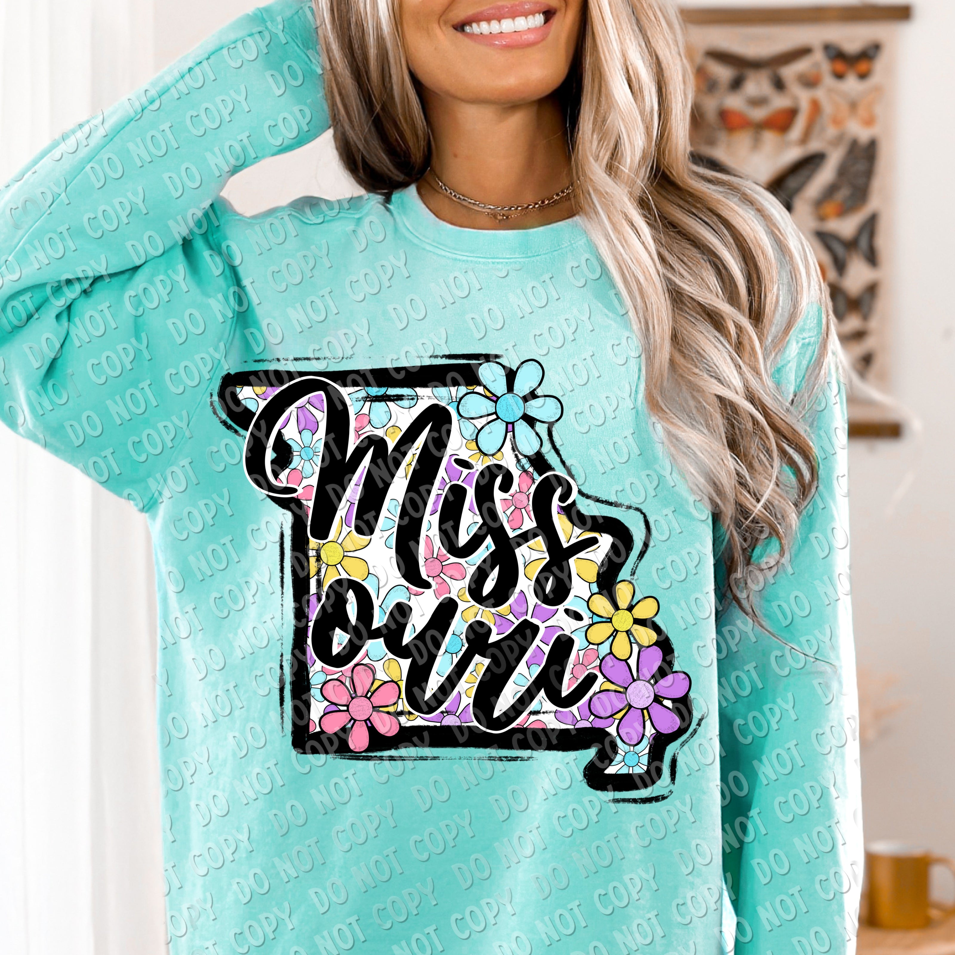 F-01 Flower State CHOOSE YOUR STATE DTF TRANSFER ONLY