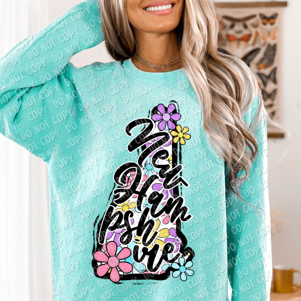 F-01 Flower State CHOOSE YOUR STATE DTF TRANSFER ONLY