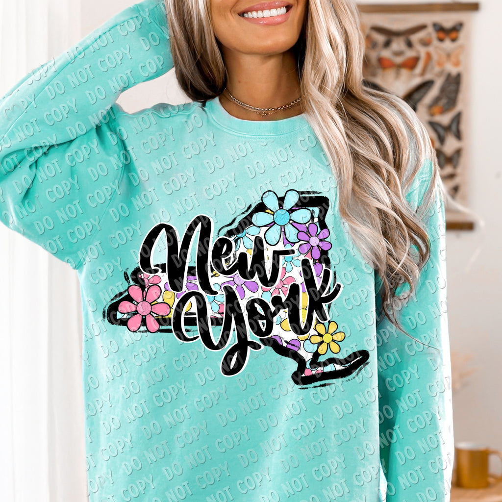 F-01 Flower State CHOOSE YOUR STATE DTF TRANSFER ONLY